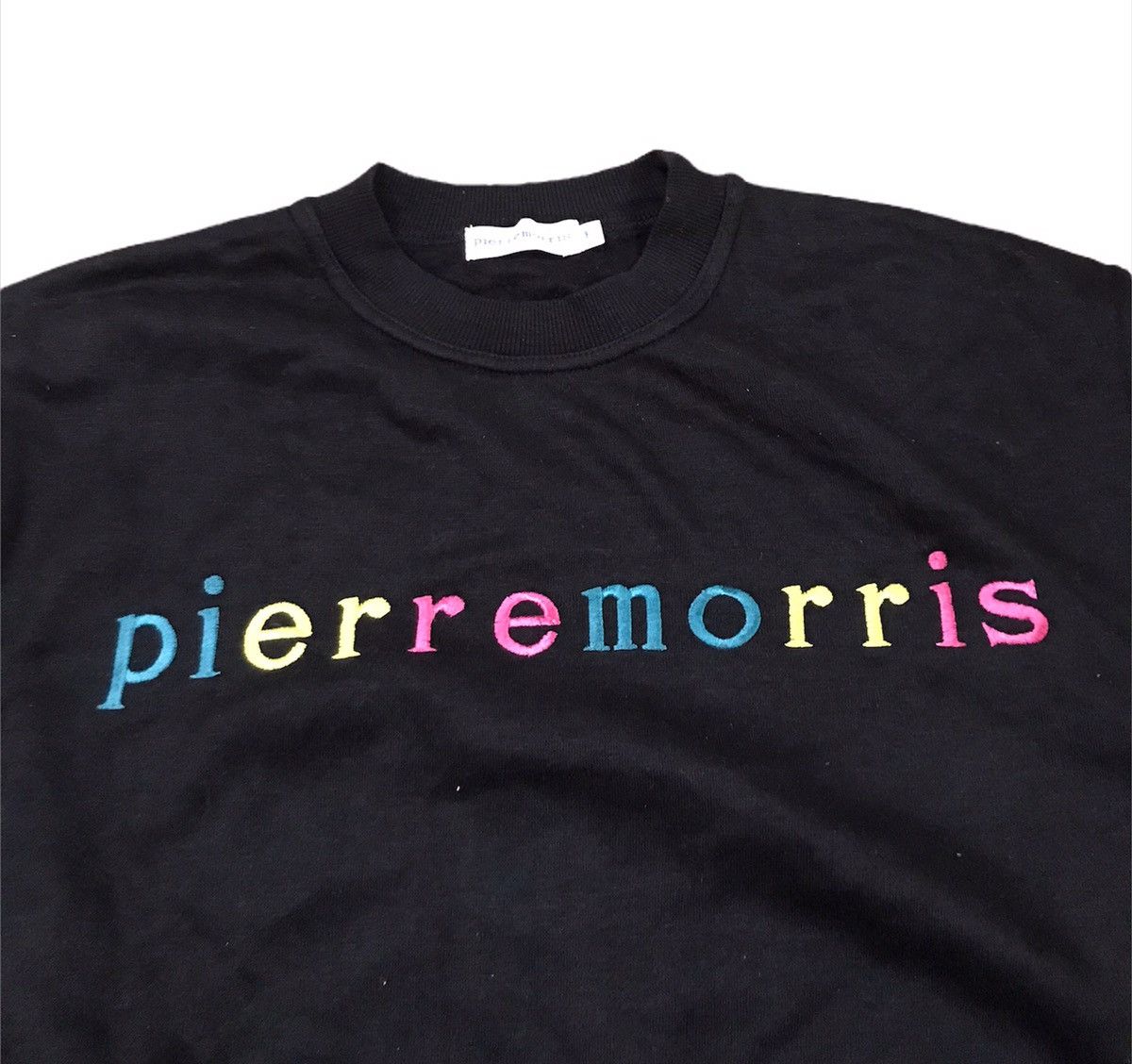 Designer Pierre Morris multicolor logo sweatshirt Size US L / EU 52-54 / 3 - 2 Thumbnail
