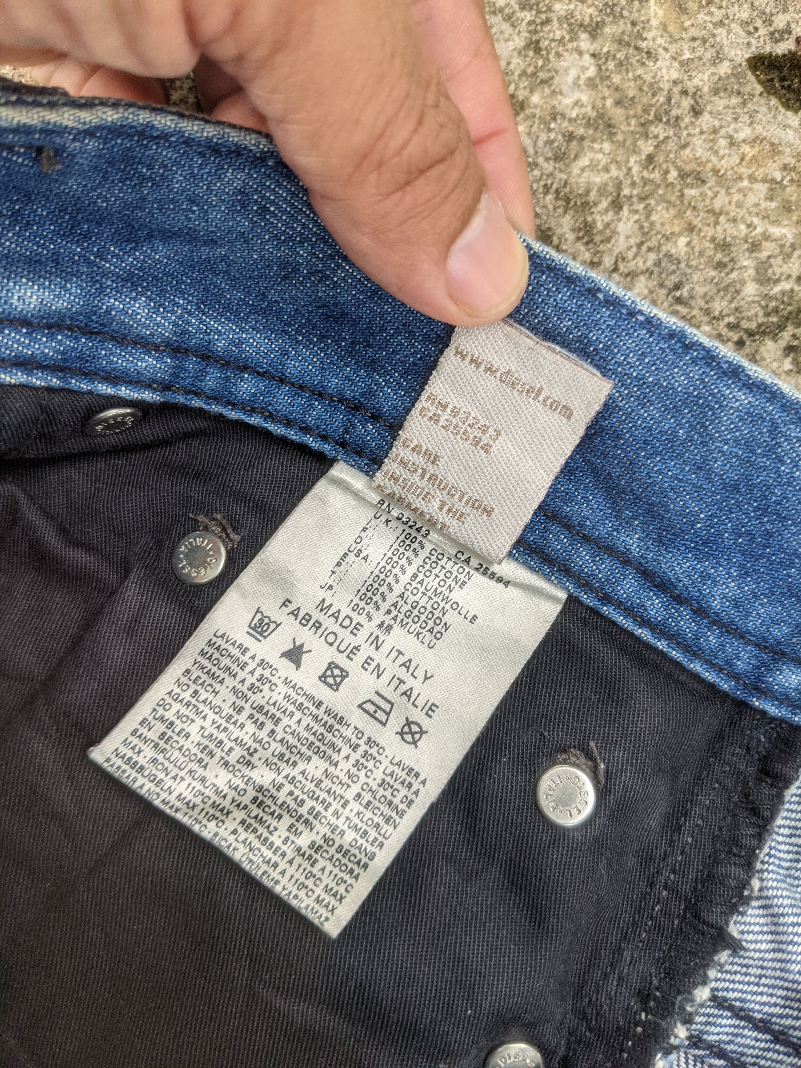 Diesel × Vintage Distressed Diesel Safado Denim Pants Size US 32 / EU 48 - 10 Thumbnail