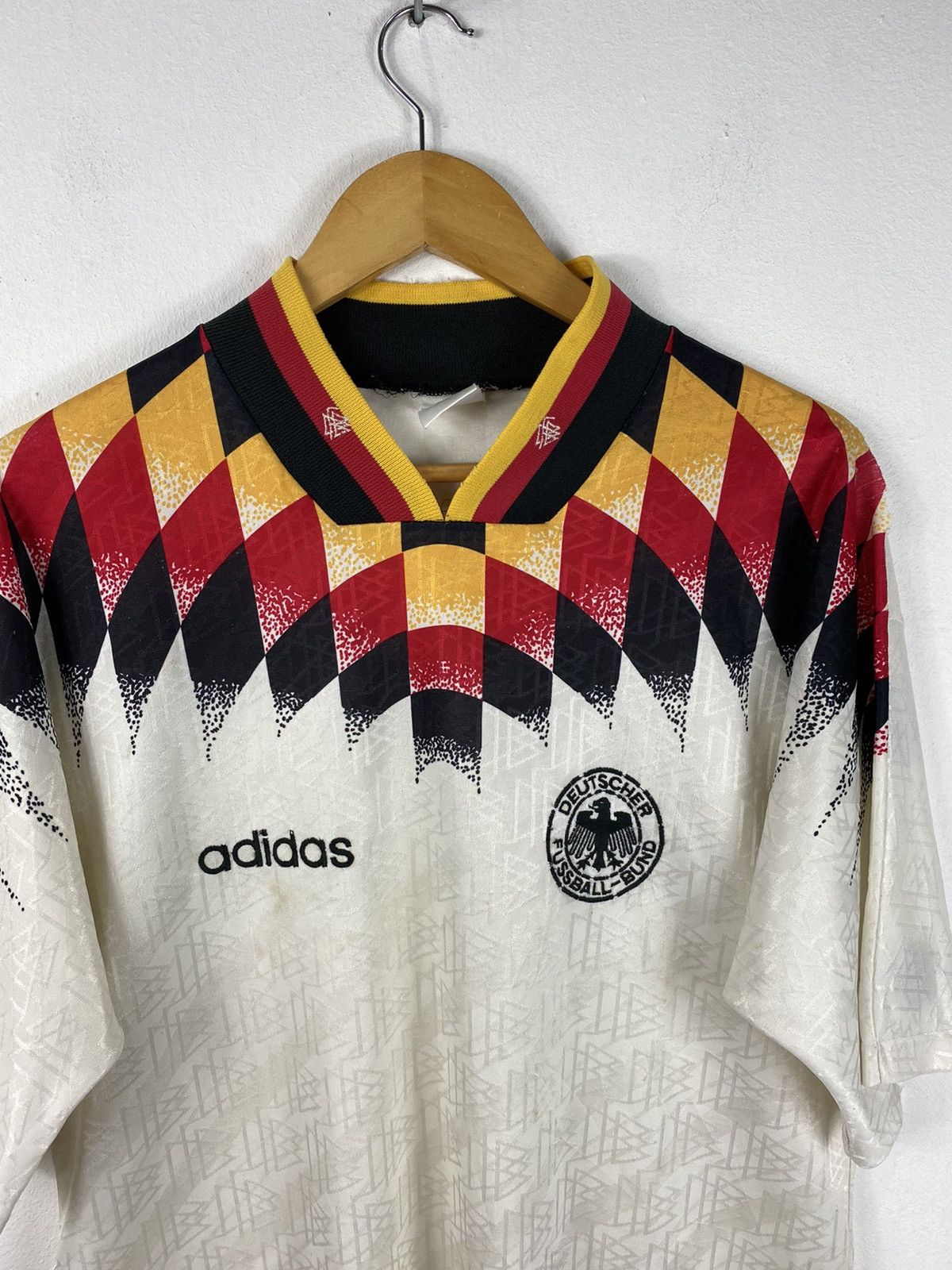 Vintage Vintage Adidas Germany 1994 world cup kit / football jersey Size US L / EU 52-54 / 3 - 4 Thumbnail