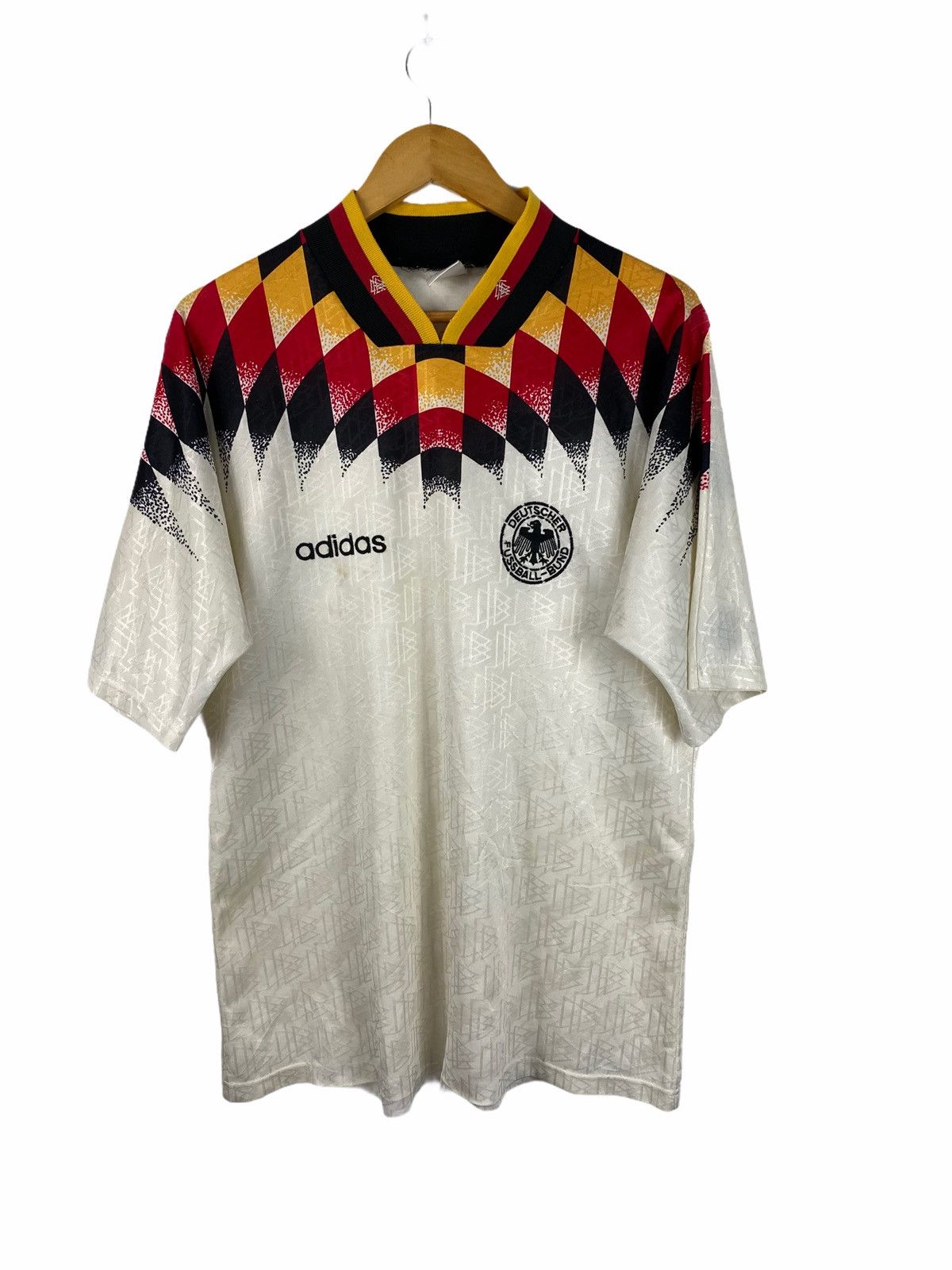 Vintage Vintage Adidas Germany 1994 world cup kit / football jersey Size US L / EU 52-54 / 3 - 1 Thumbnail