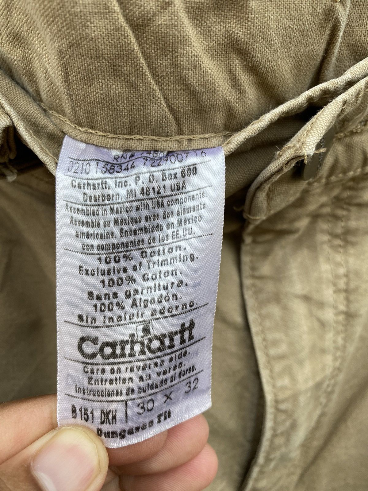 Carhartt × Vintage Vintage Carharrt Cargo workwear Canvas Trousers pants sz 30 Size US 30 / EU 46 - 10 Thumbnail