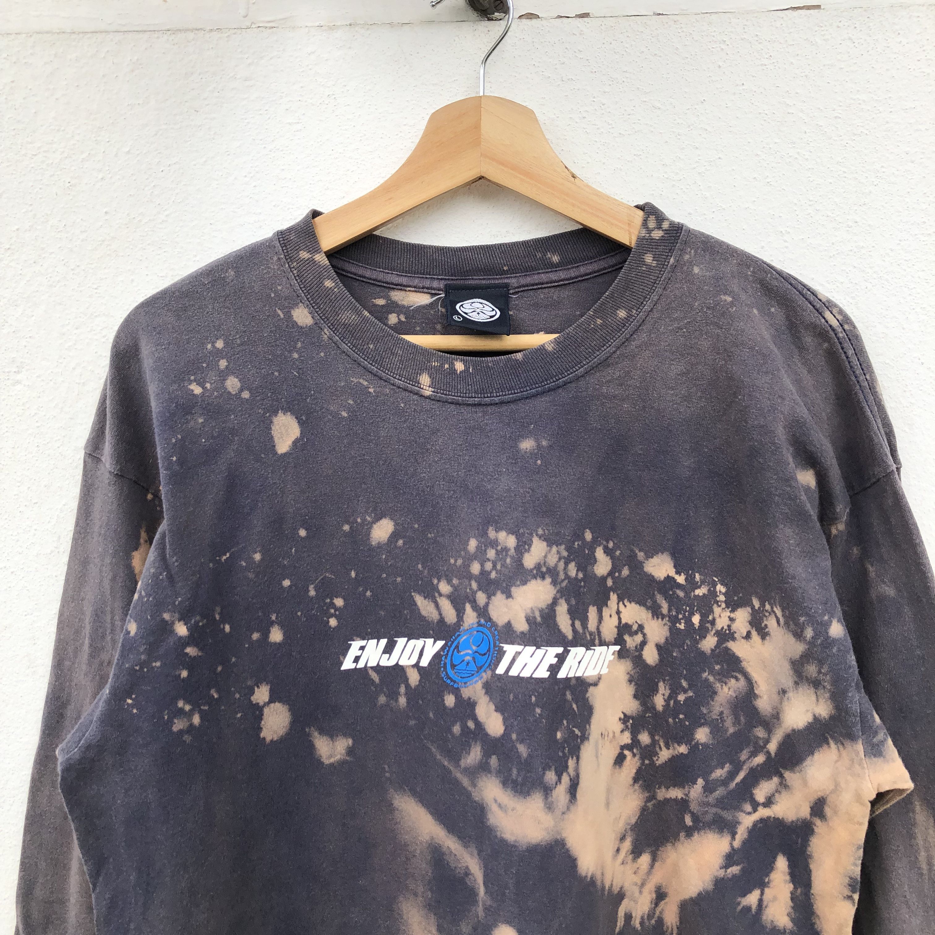 Vintage VINTAGE ENJOY THE RIDE CENTRE LOGO ACID WASH Size US L / EU 52-54 / 3 - 5 Thumbnail