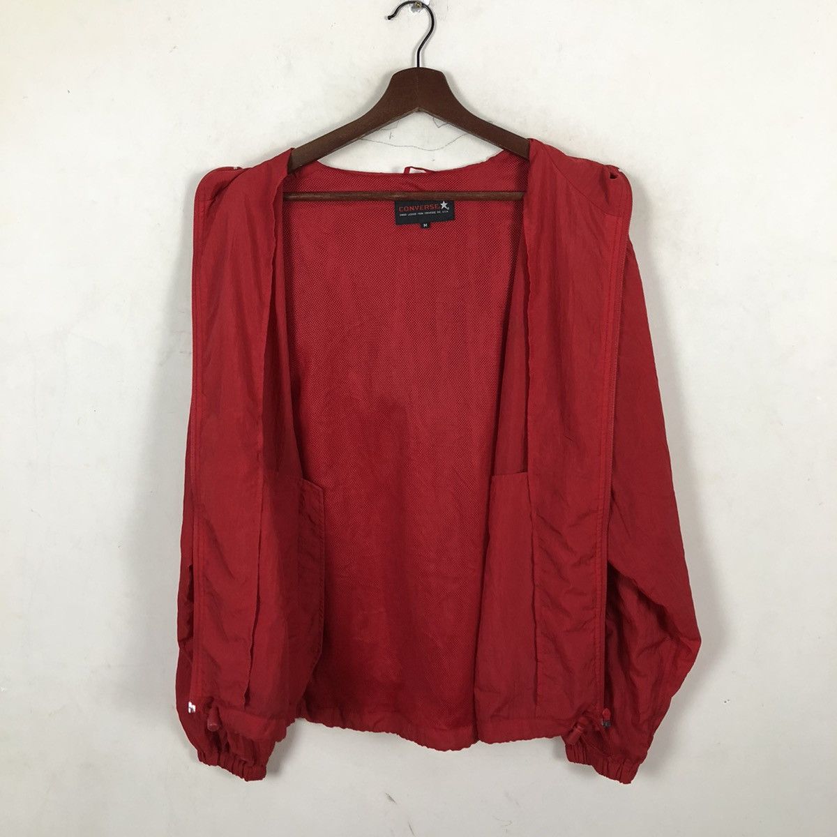 Converse × Vintage VINTAGE CONVERSE BOSTON MASS U.S.A LIGHT JACKET -RED Size US M / EU 48-50 / 2 - 5 Thumbnail