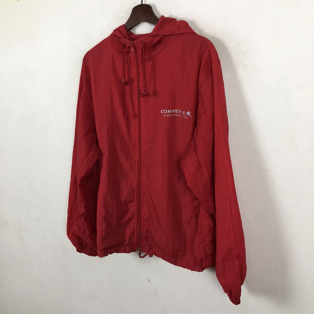 Converse × Vintage VINTAGE CONVERSE BOSTON MASS U.S.A LIGHT JACKET -RED Size US M / EU 48-50 / 2 - 2 Thumbnail