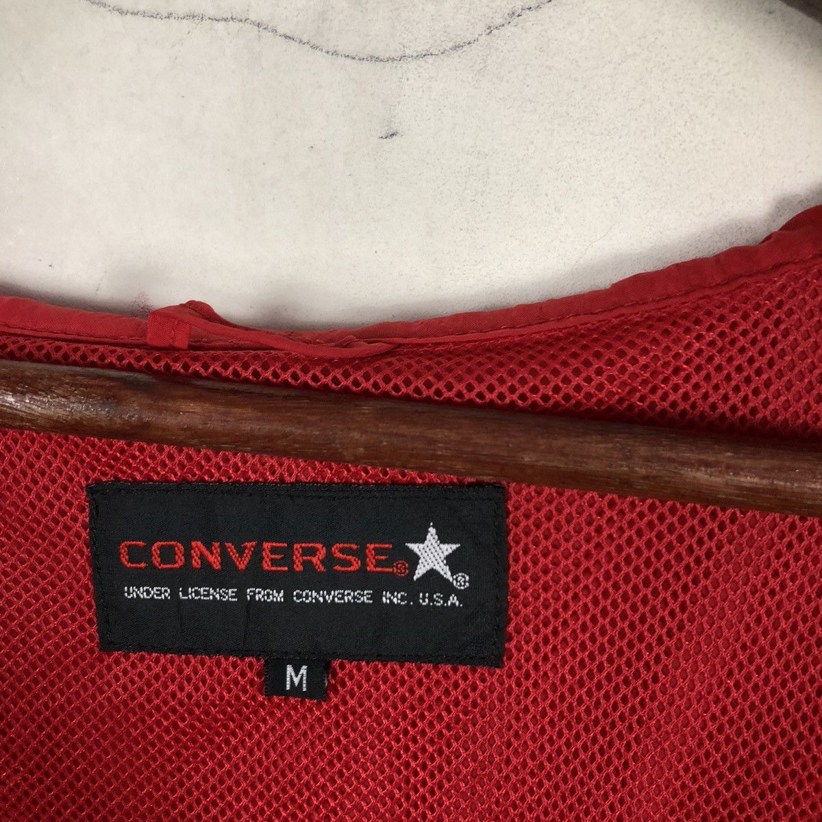 Converse × Vintage VINTAGE CONVERSE BOSTON MASS U.S.A LIGHT JACKET -RED Size US M / EU 48-50 / 2 - 6 Thumbnail
