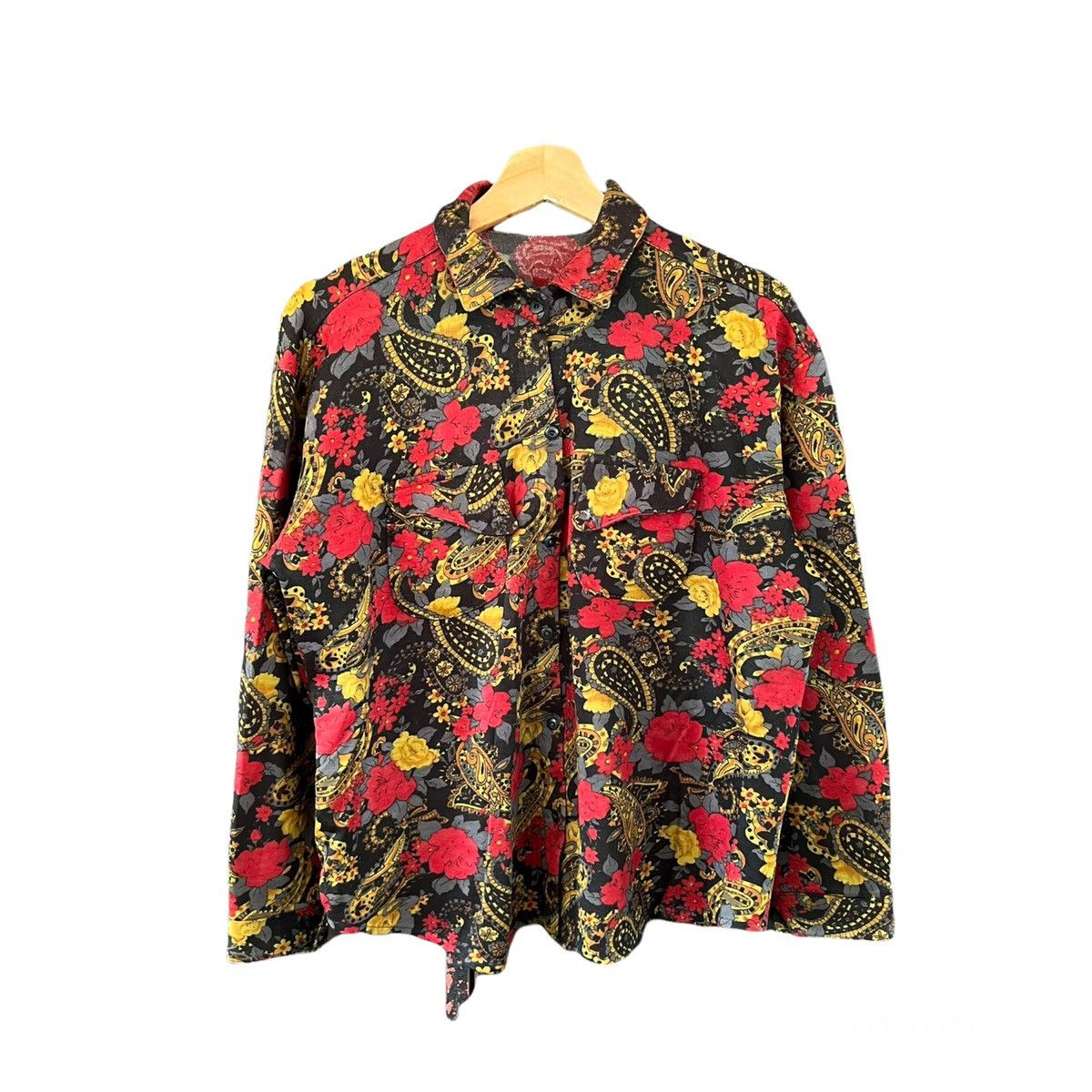 Japanese Brand RARE FULL PRINT FLOWER BUTTON JACKET Size US S / EU 44-46 / 1 - 1 Thumbnail