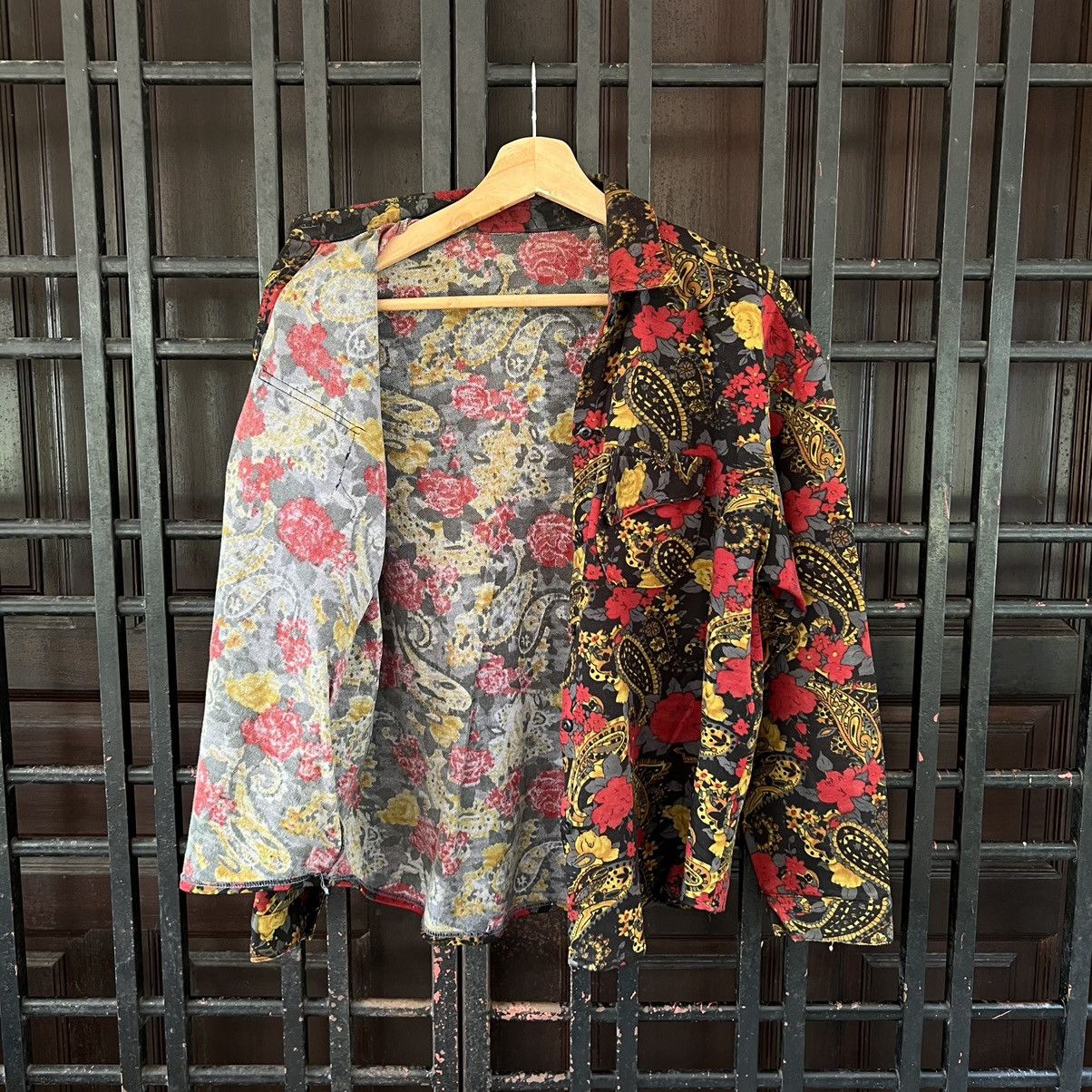 Japanese Brand RARE FULL PRINT FLOWER BUTTON JACKET Size US S / EU 44-46 / 1 - 7 Thumbnail