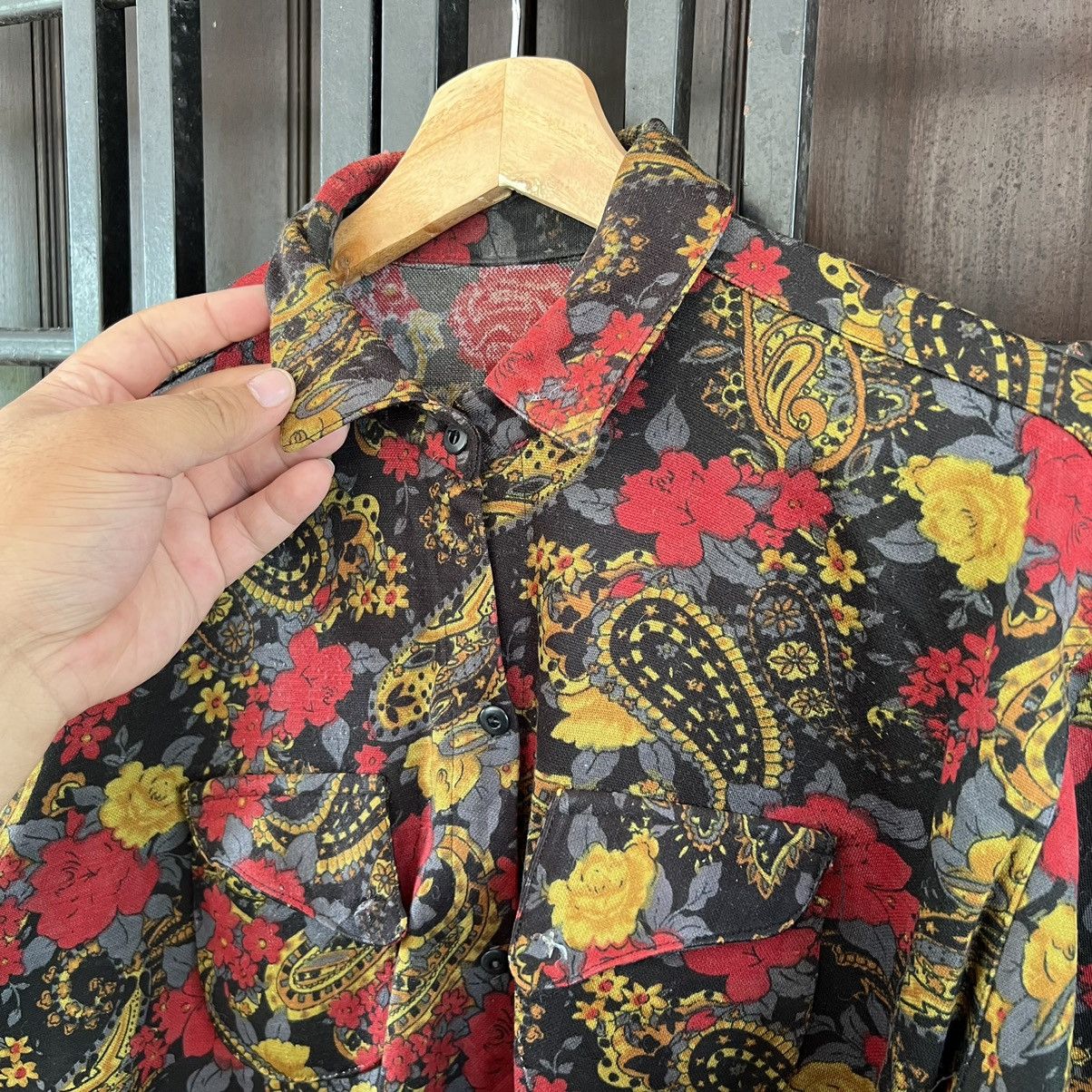 Japanese Brand RARE FULL PRINT FLOWER BUTTON JACKET Size US S / EU 44-46 / 1 - 5 Thumbnail