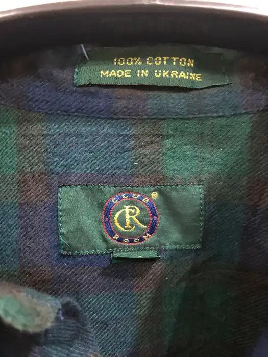 Club Room × Flannel Vintage Club Room Plaid Tartan Flannel Shirt 👕 Size US L / EU 52-54 / 3 - 4 Thumbnail