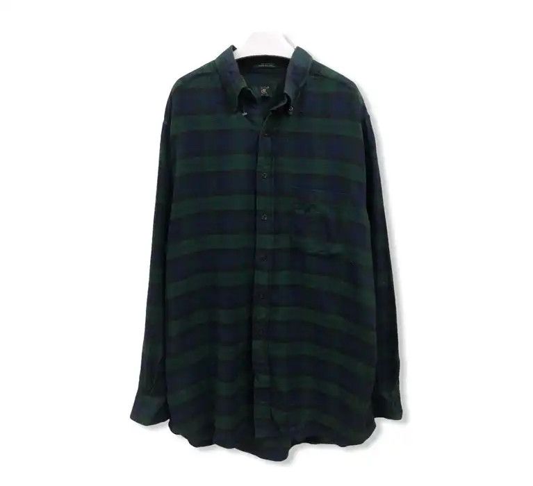 Club Room × Flannel Vintage Club Room Plaid Tartan Flannel Shirt 👕 Size US L / EU 52-54 / 3 - 1 Thumbnail