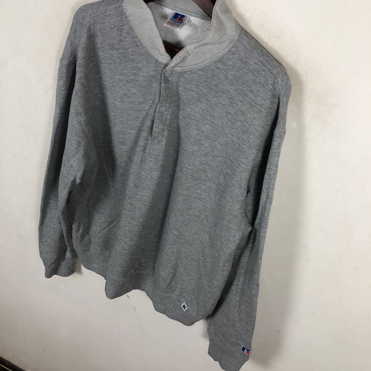Russell Athletic VINTAGE RUSSELL ATHLETIC BUTTON SWEATSHIRT Size US L / EU 52-54 / 3 - 3 Thumbnail