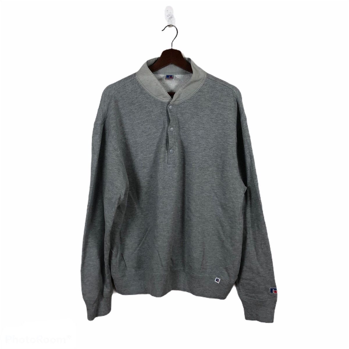 Russell Athletic VINTAGE RUSSELL ATHLETIC BUTTON SWEATSHIRT Size US L / EU 52-54 / 3 - 1 Thumbnail