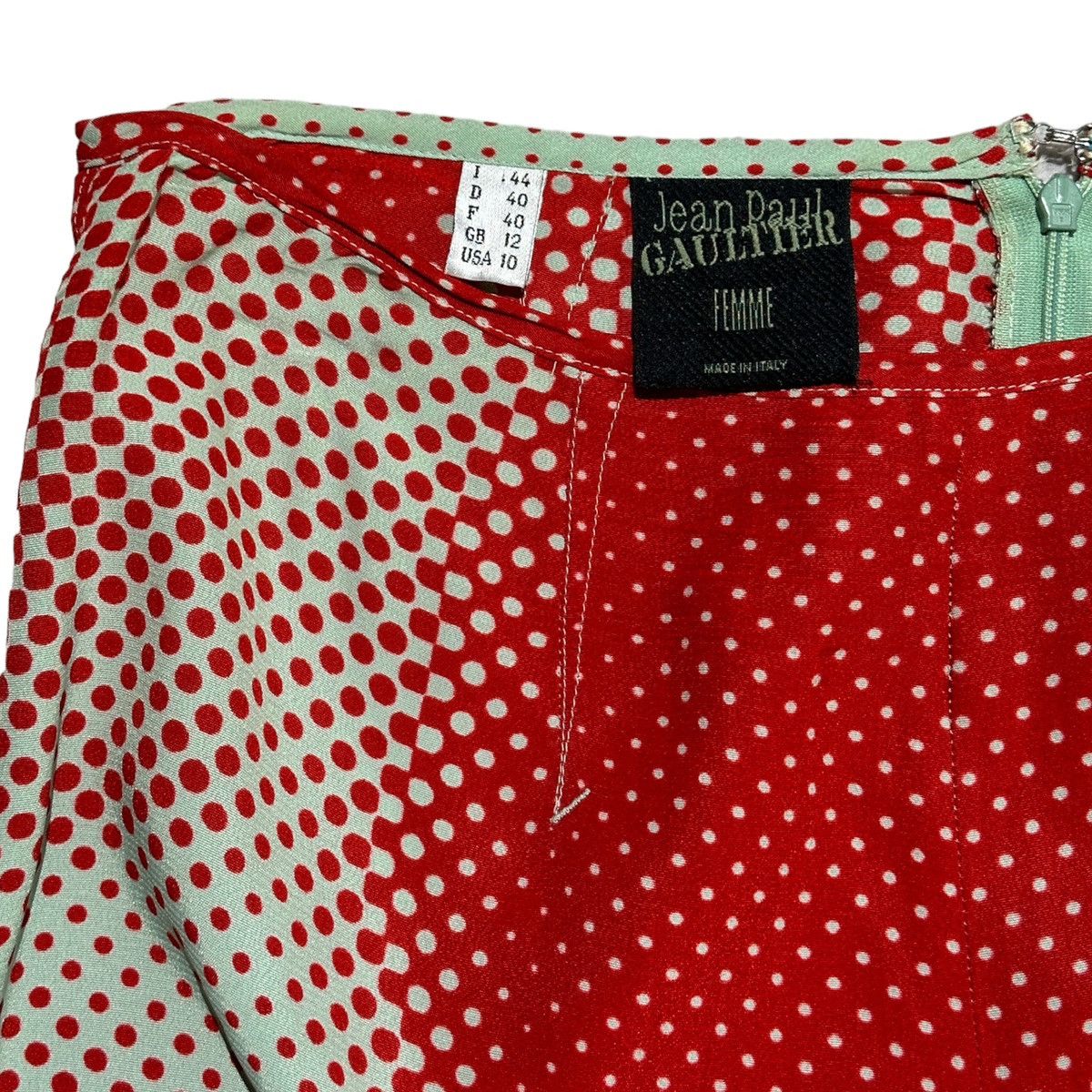 Jean Paul Gaultier 1996 Cyberdot illusion pinstripe panel pant Size US 30 / EU 46 - 4 Thumbnail