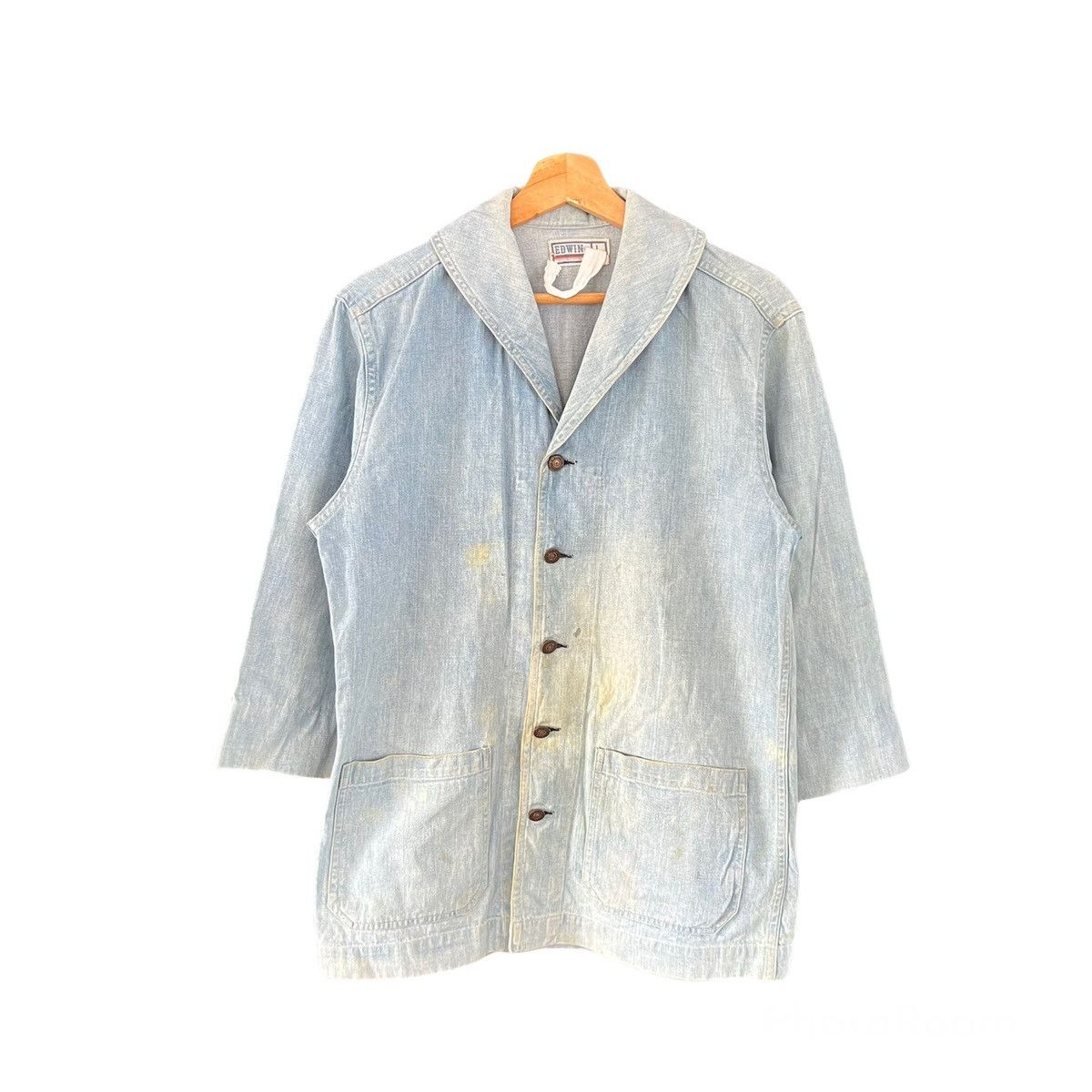 Japanese Brand DENIM JACKET EDWIN DOUBLE BREAST Size US L / EU 52-54 / 3 - 1 Thumbnail