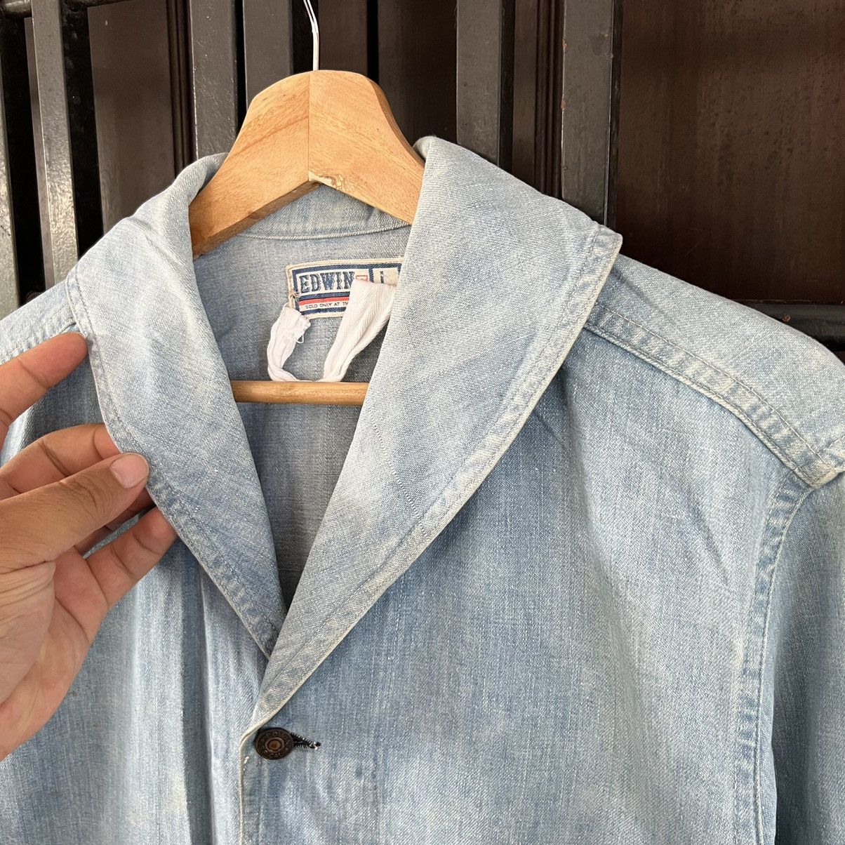 Japanese Brand DENIM JACKET EDWIN DOUBLE BREAST Size US L / EU 52-54 / 3 - 5 Thumbnail