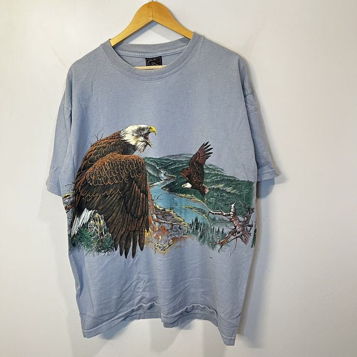 Vintage VTG 80s Habitat XCIV Eagle Print T-Shirt Single Stitch | Grailed