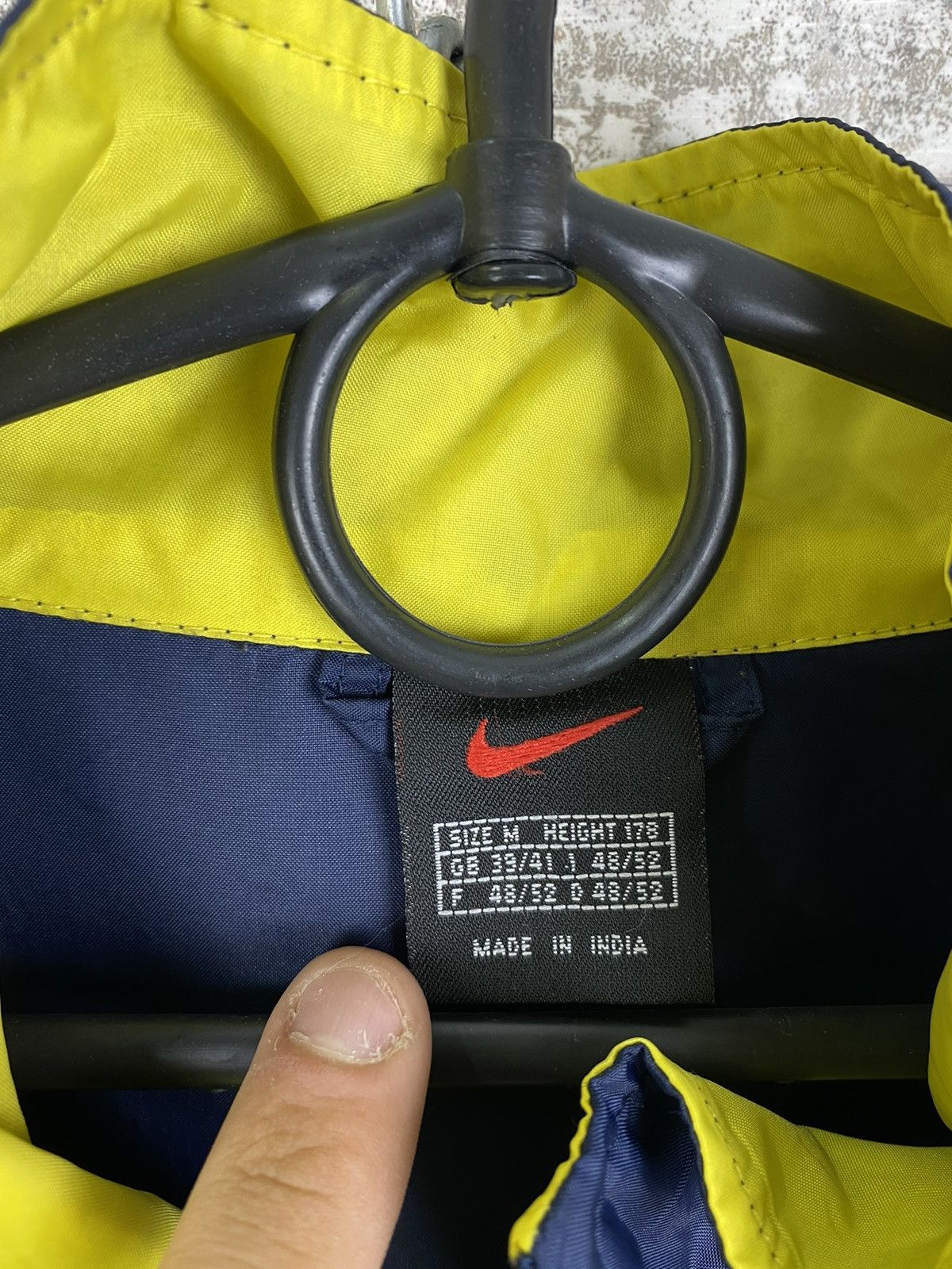 Nike × Vintage Mens Vintage Nike swoosh track jacket drill sweatshirt y2k Size US M / EU 48-50 / 2 - 3 Thumbnail