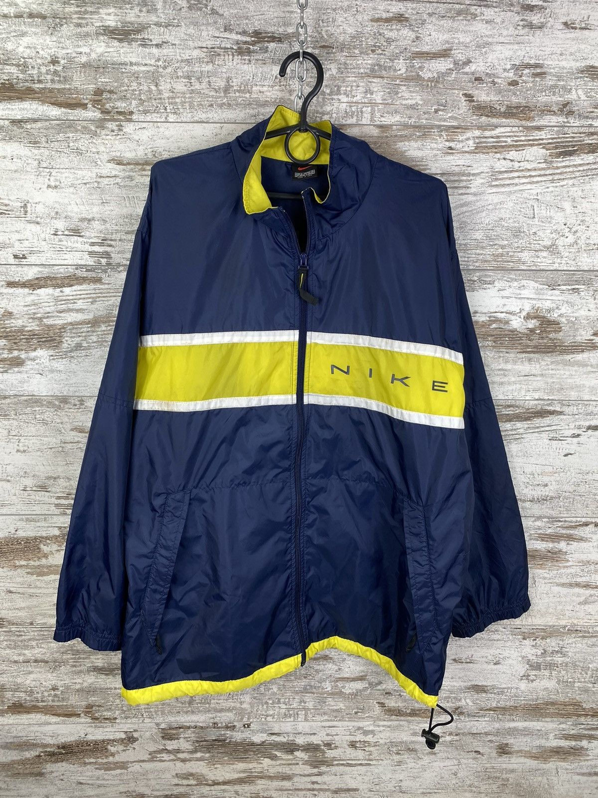 Nike × Vintage Mens Vintage Nike swoosh track jacket drill sweatshirt y2k Size US M / EU 48-50 / 2 - 1 Thumbnail