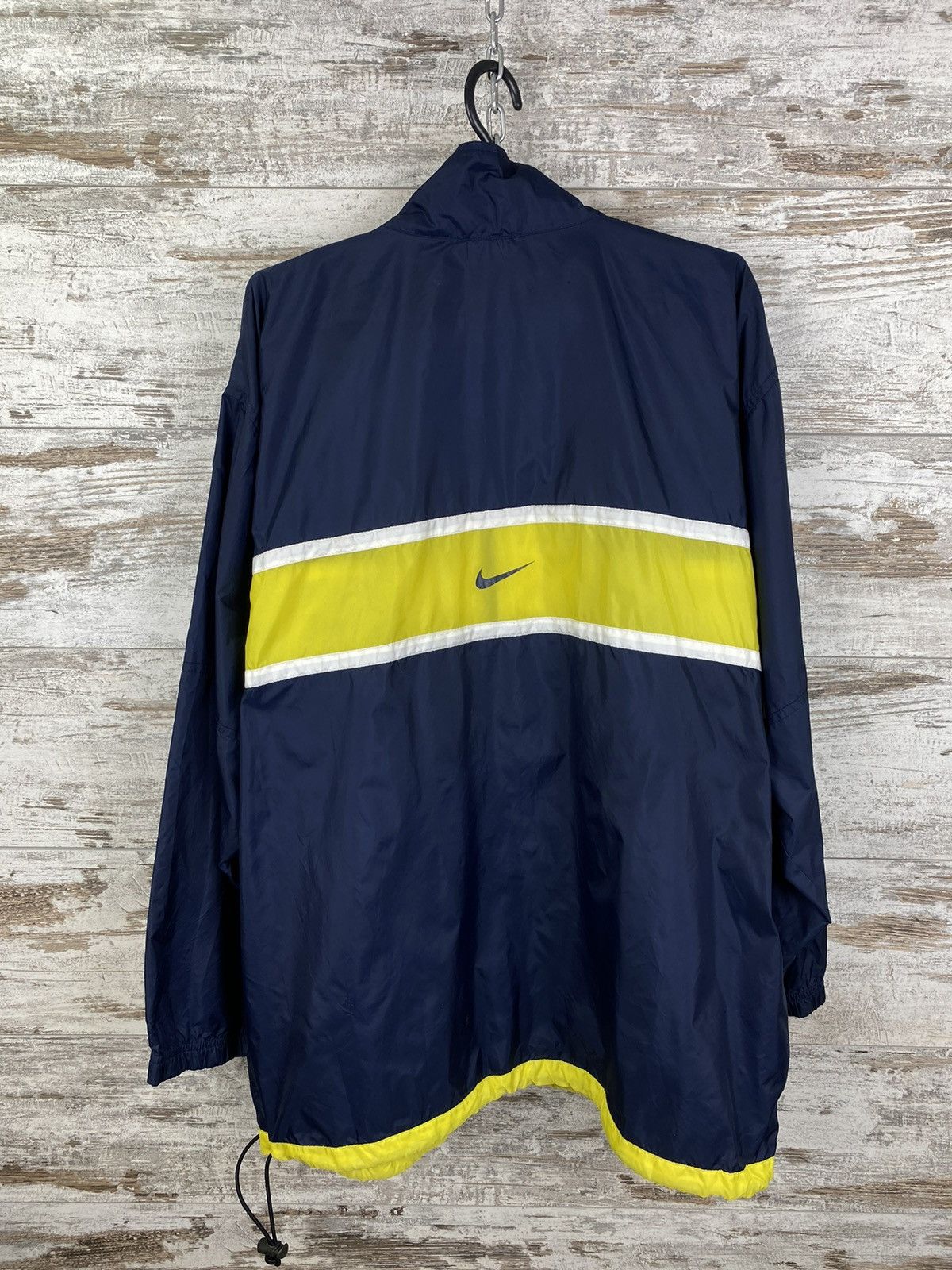 Nike × Vintage Mens Vintage Nike swoosh track jacket drill sweatshirt y2k Size US M / EU 48-50 / 2 - 10 Thumbnail