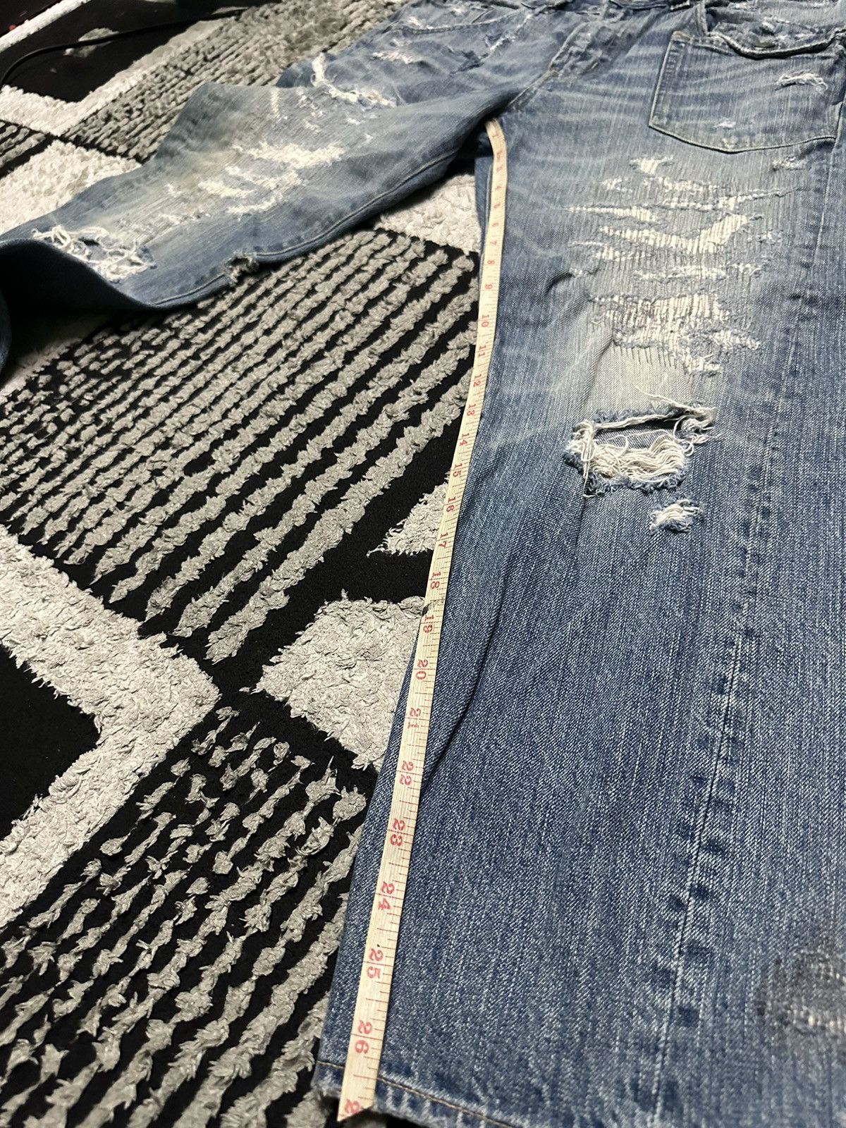 Hysteric Glamour 32x26 Vintage Rna distressed denim jeans Size US 32 / EU 48 - 13 Thumbnail