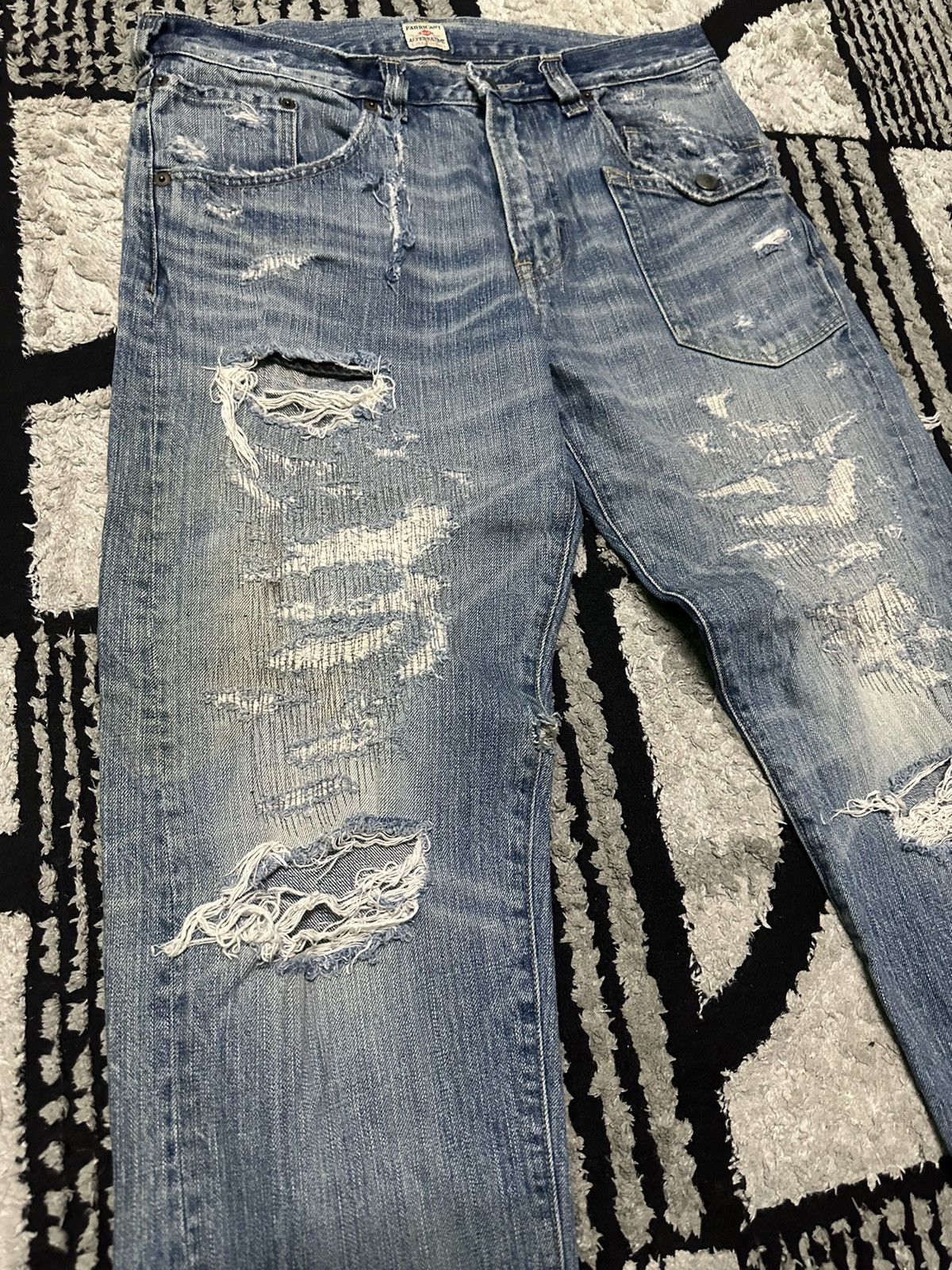 Hysteric Glamour 32x26 Vintage Rna distressed denim jeans Size US 32 / EU 48 - 4 Thumbnail