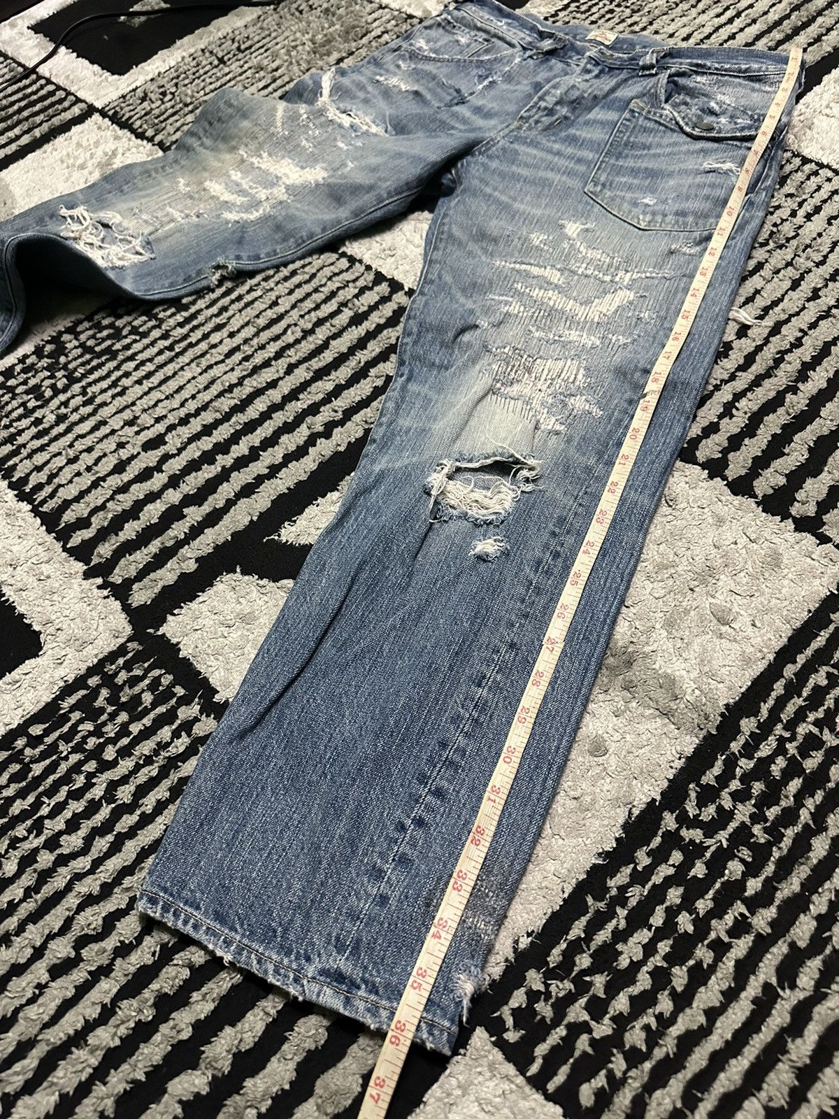 Hysteric Glamour 32x26 Vintage Rna distressed denim jeans Size US 32 / EU 48 - 12 Thumbnail