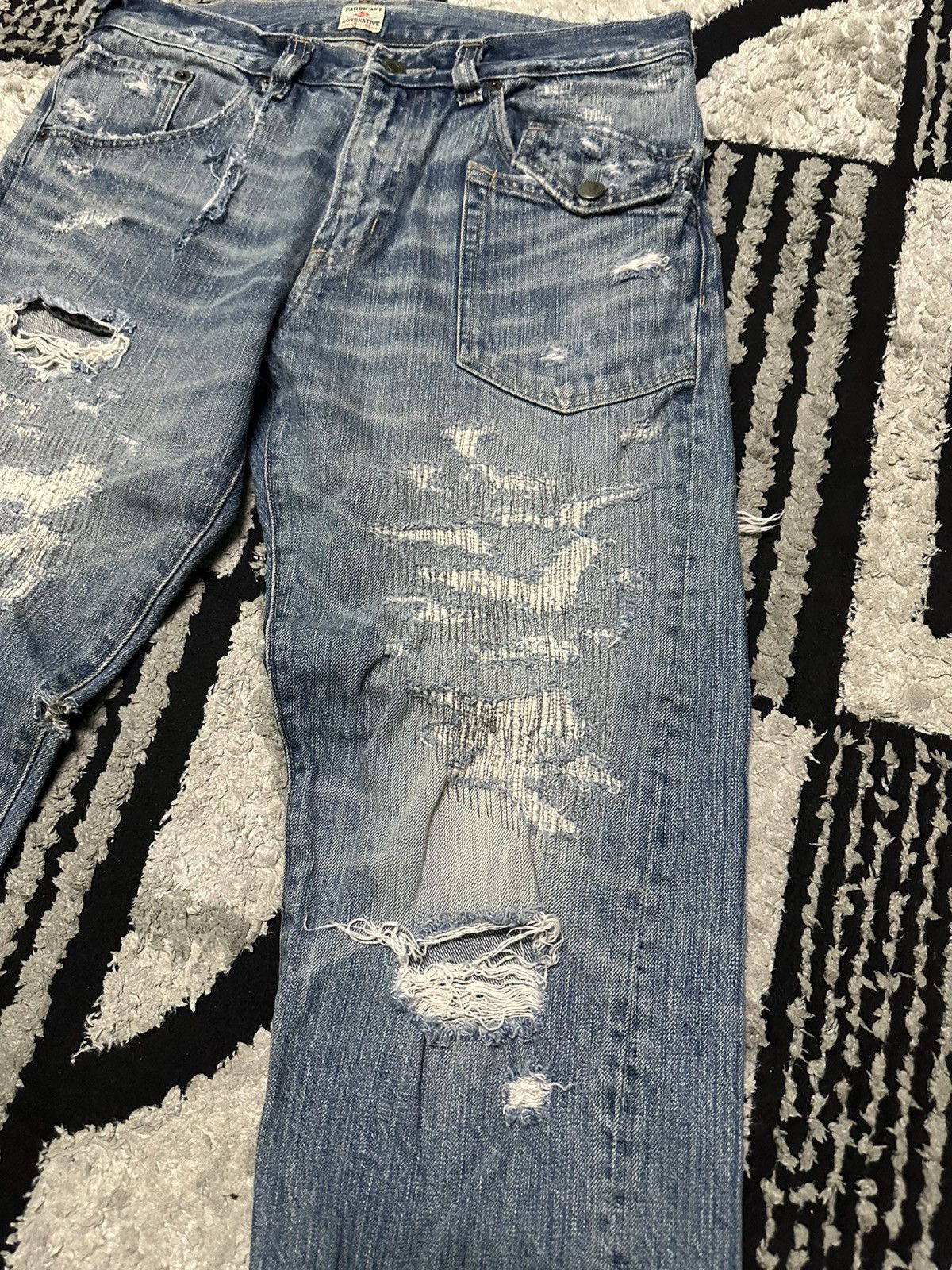 Hysteric Glamour 32x26 Vintage Rna distressed denim jeans Size US 32 / EU 48 - 5 Thumbnail