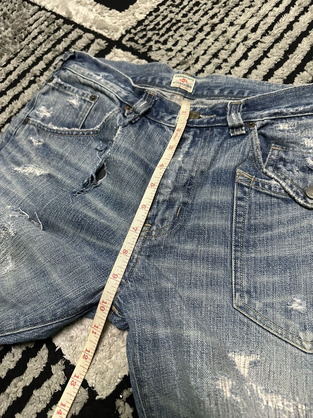Hysteric Glamour 32x26 Vintage Rna distressed denim jeans Size US 32 / EU 48 - 17 Thumbnail