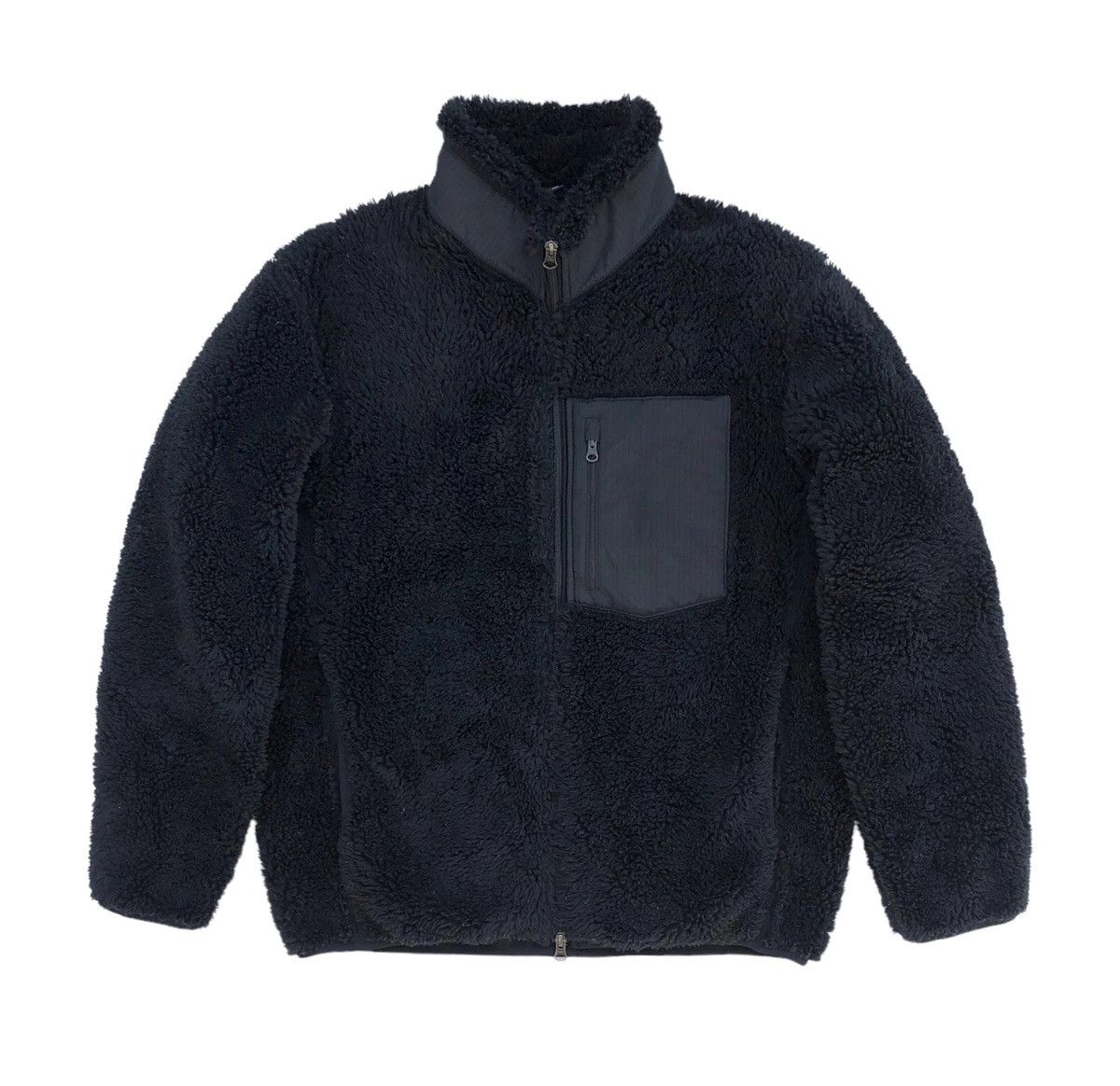 Japanese Brand Uniqlo Fleece Black Jacket Size US L / EU 52-54 / 3 - 3 Thumbnail
