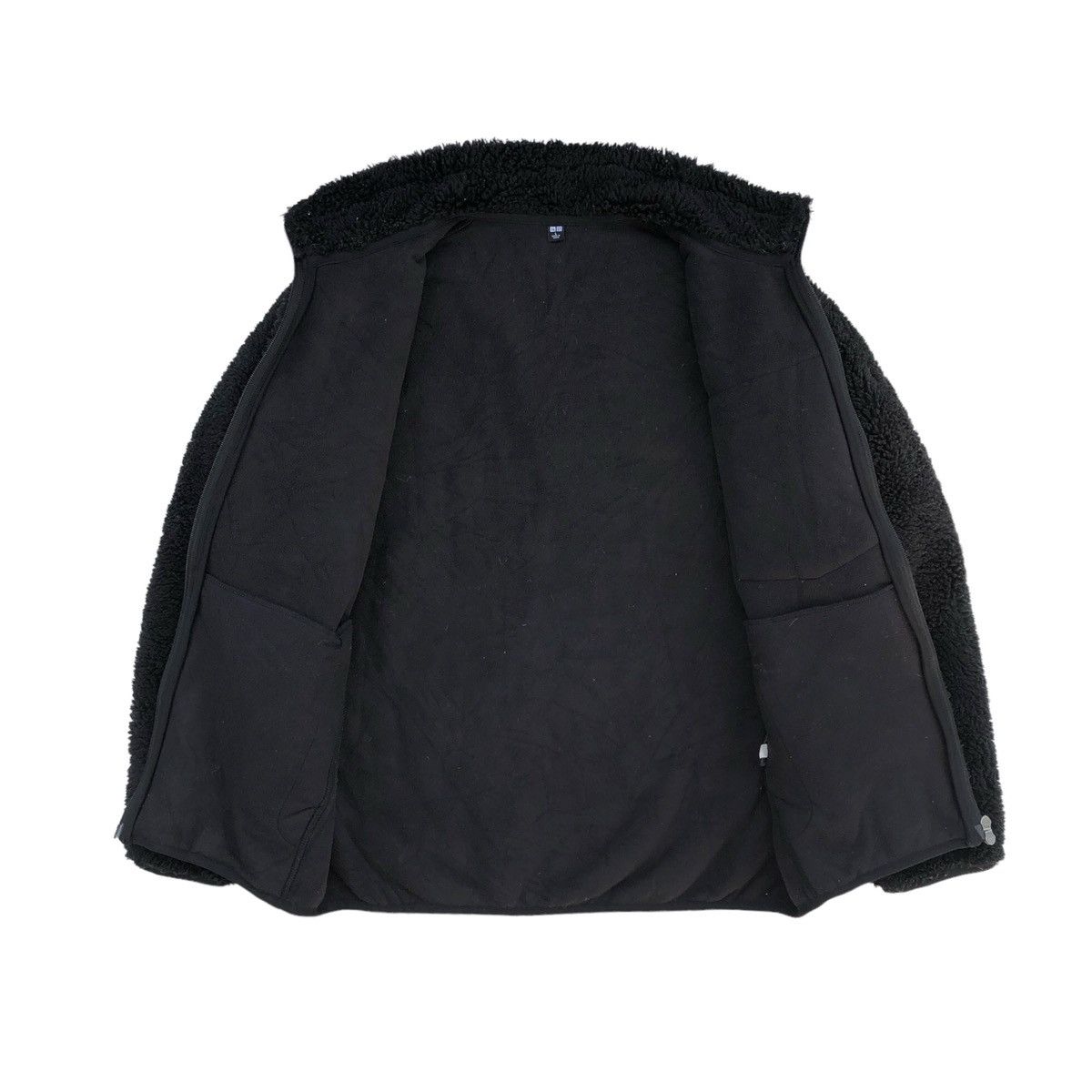 Japanese Brand Uniqlo Fleece Black Jacket Size US L / EU 52-54 / 3 - 9 Thumbnail