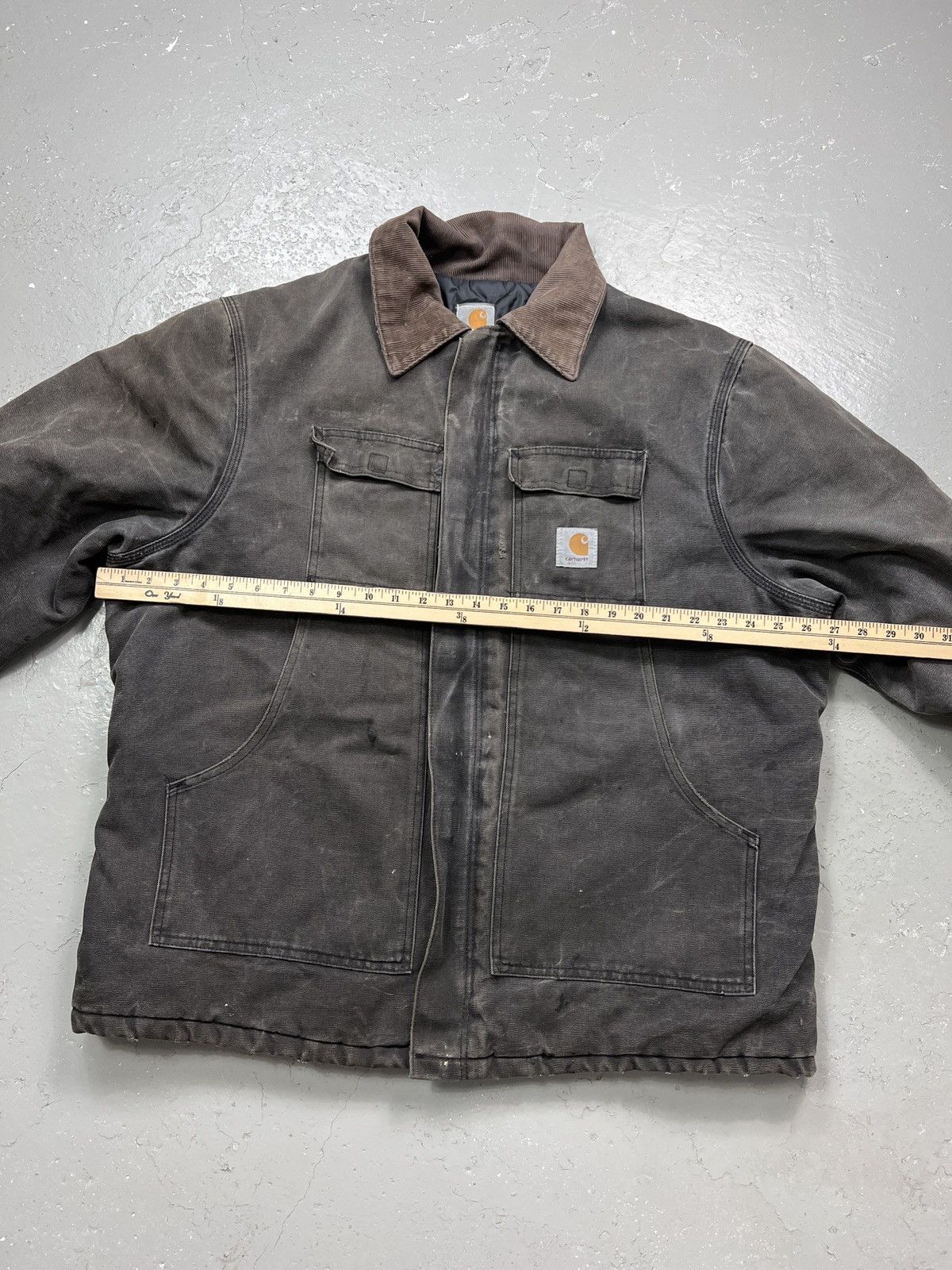 Carhartt × Vintage Vintage Carhartt Detroit Jacket Size XL Faded Black Size US XL / EU 56 / 4 - 2 Thumbnail