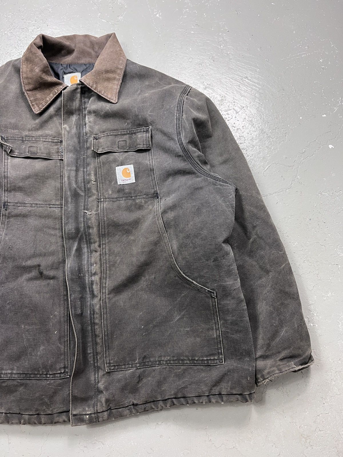 Carhartt × Vintage Vintage Carhartt Detroit Jacket Size XL Faded Black Size US XL / EU 56 / 4 - 6 Thumbnail