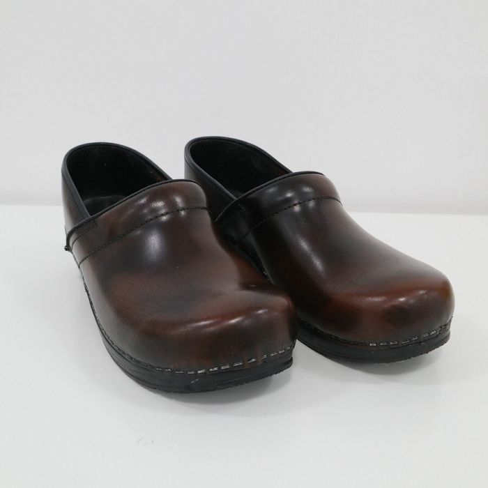 Vintage Sanita Danish Clogs Shoes Womens US10.5 41 Brown Leather ...