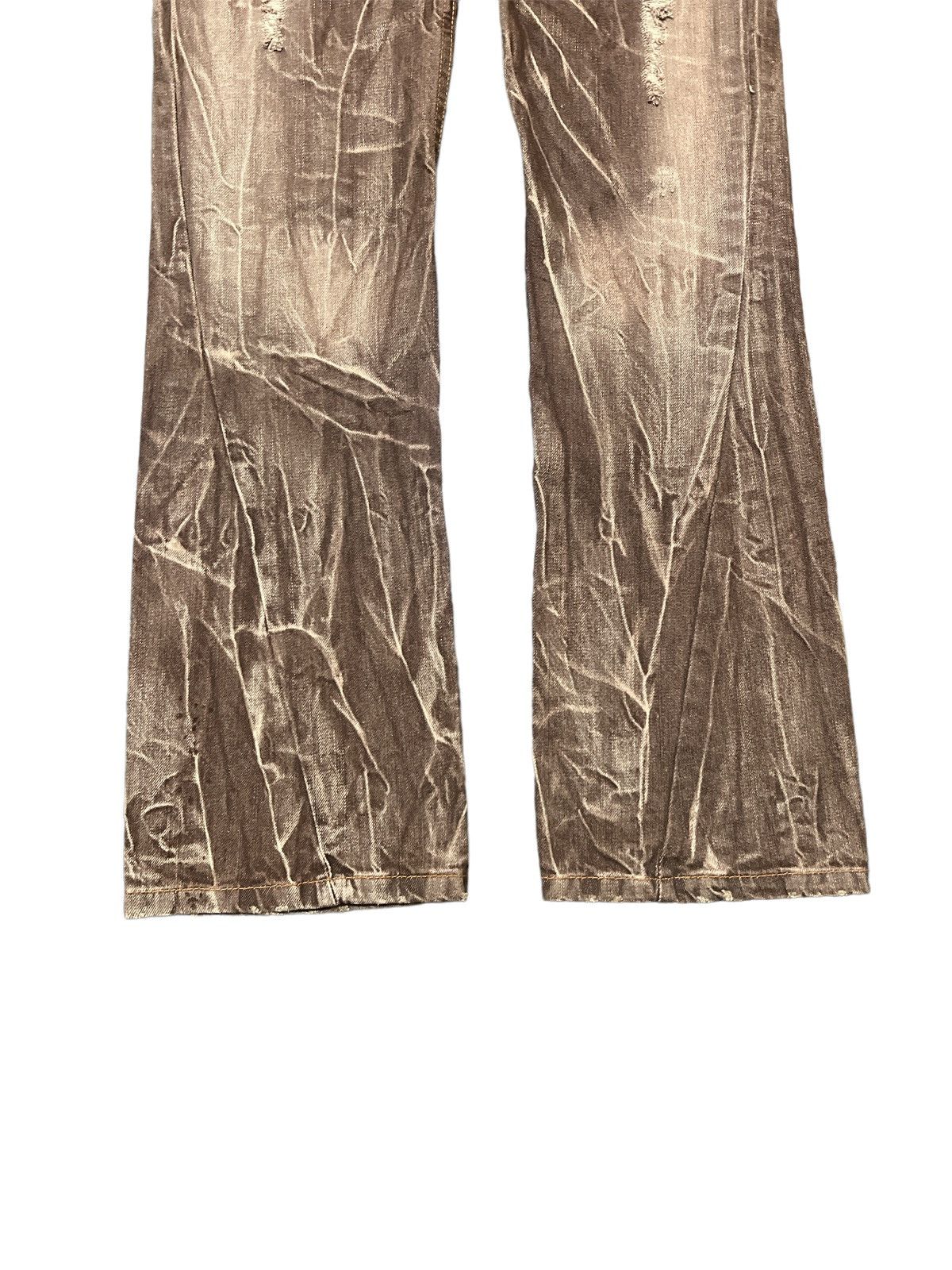 Japanese Brand FLARED💥THRASHED ANTFUL TWIST DISTRESSED DENIM PANT Size US 29 - 4 Thumbnail