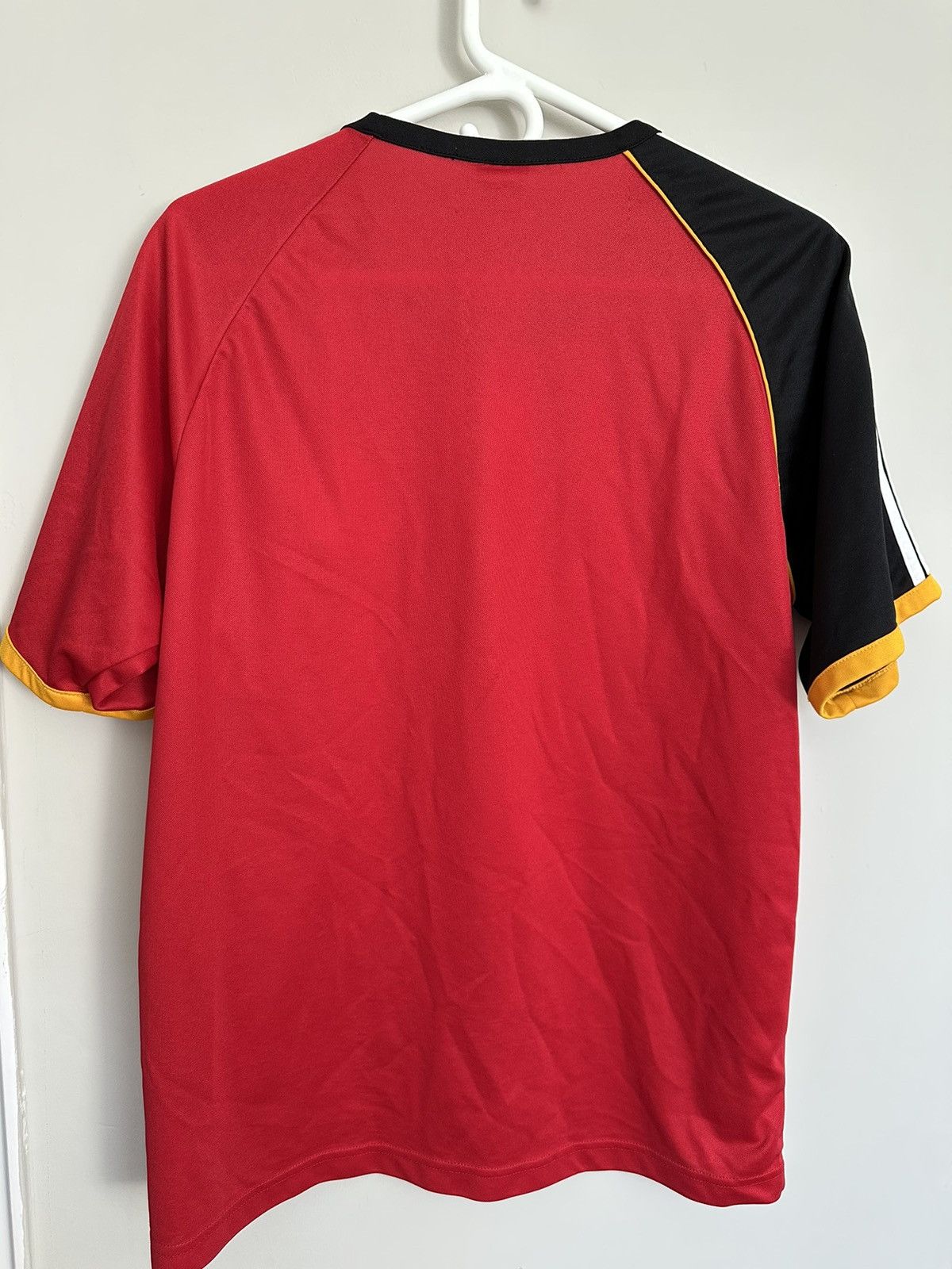 Adidas × Vintage Vintage Adidas 2005 German Football Soccer striped t-shirt Size US L / EU 52-54 / 3 - 6 Thumbnail