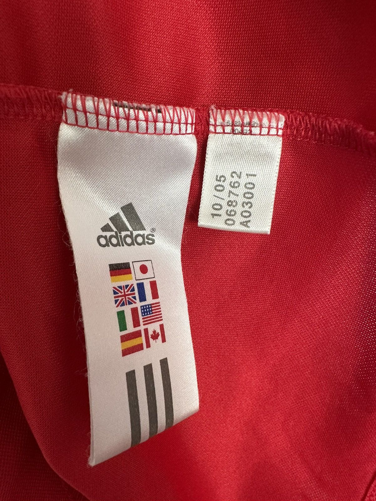 Adidas × Vintage Vintage Adidas 2005 German Football Soccer striped t-shirt Size US L / EU 52-54 / 3 - 7 Thumbnail
