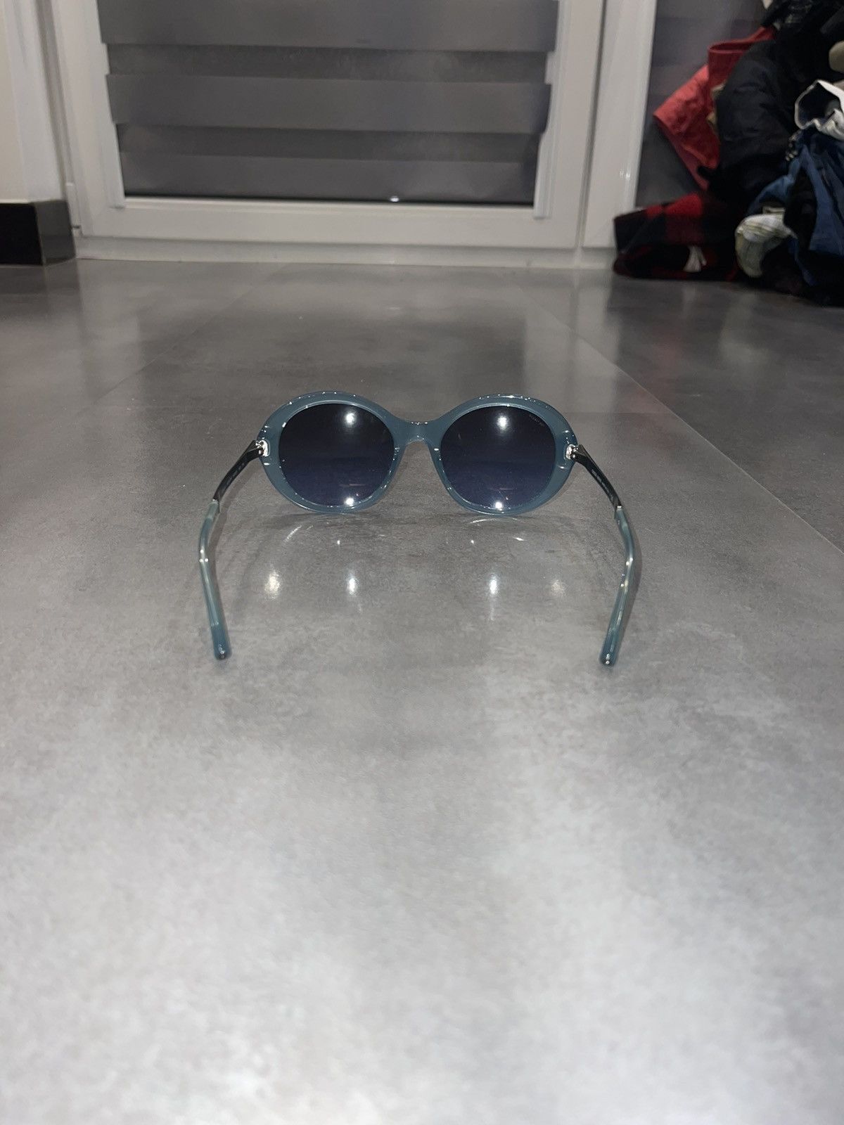 Armani × Emporio Armani × Giorgio Armani Giorgio Armani AR8012 5034/8F Silver Blue Sunglasses Size ONE SIZE - 8 Thumbnail