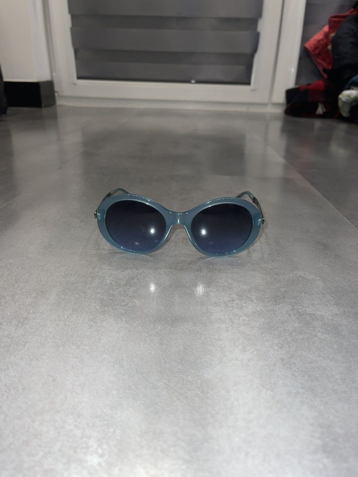 Armani × Emporio Armani × Giorgio Armani Giorgio Armani AR8012 5034/8F Silver Blue Sunglasses Size ONE SIZE - 2 Thumbnail
