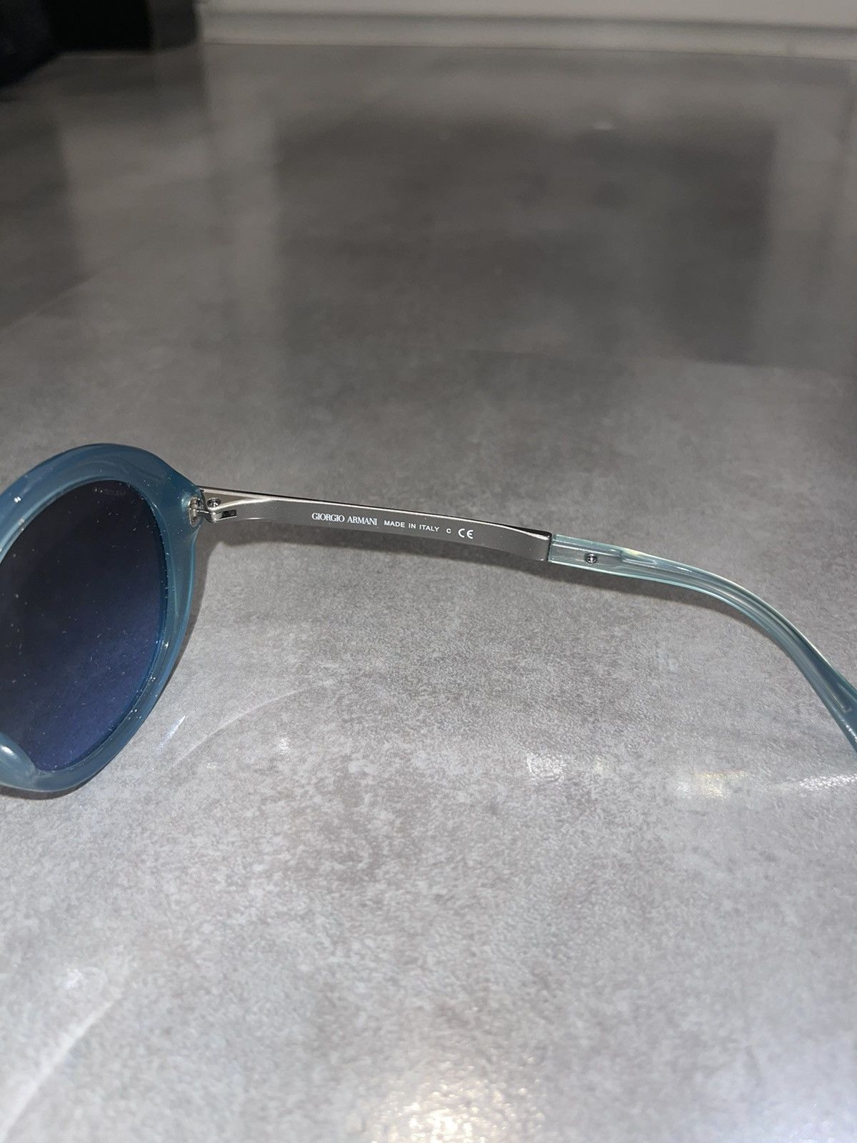 Armani × Emporio Armani × Giorgio Armani Giorgio Armani AR8012 5034/8F Silver Blue Sunglasses Size ONE SIZE - 11 Thumbnail