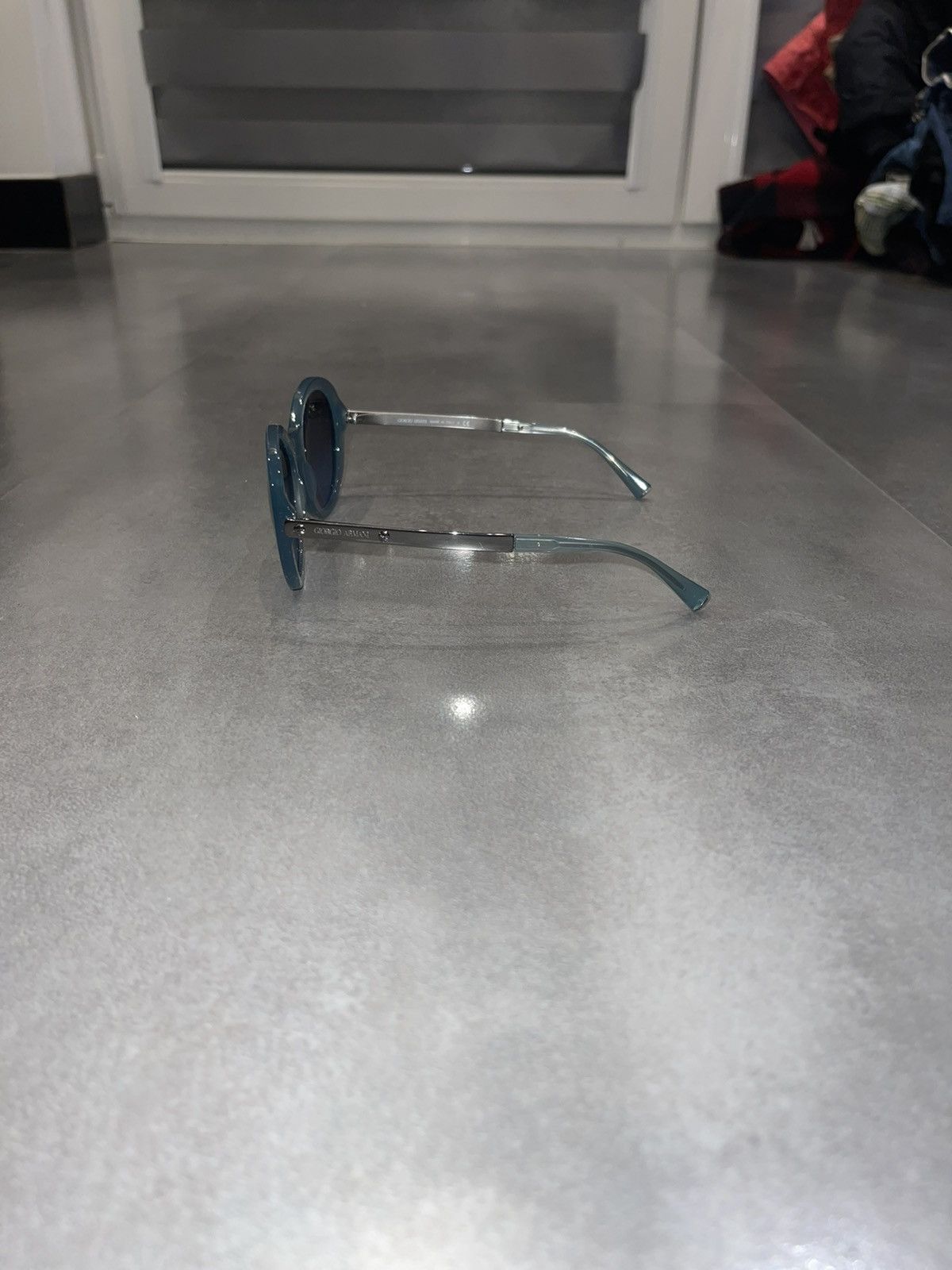 Armani × Emporio Armani × Giorgio Armani Giorgio Armani AR8012 5034/8F Silver Blue Sunglasses Size ONE SIZE - 5 Thumbnail