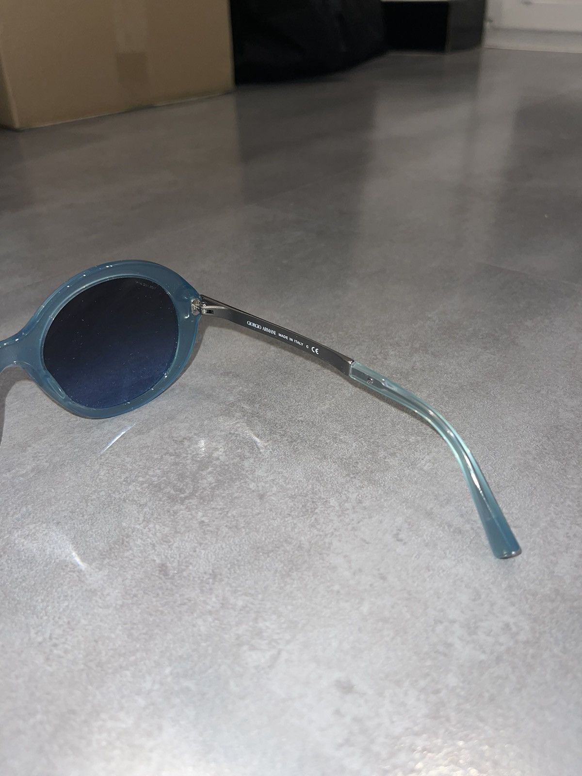 Armani × Emporio Armani × Giorgio Armani Giorgio Armani AR8012 5034/8F Silver Blue Sunglasses Size ONE SIZE - 10 Thumbnail