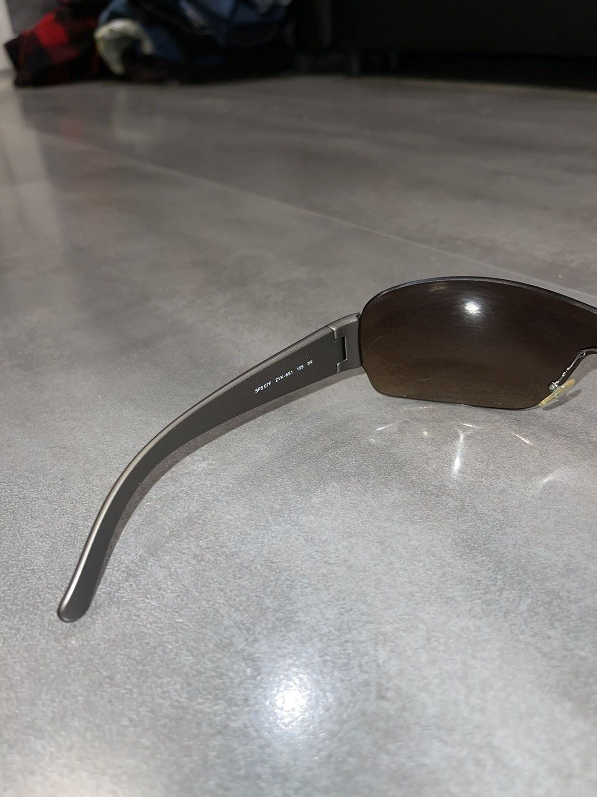 Prada Prada SPS 07F Red Tab Logo Shield Sunglasses Size ONE SIZE - 10 Thumbnail