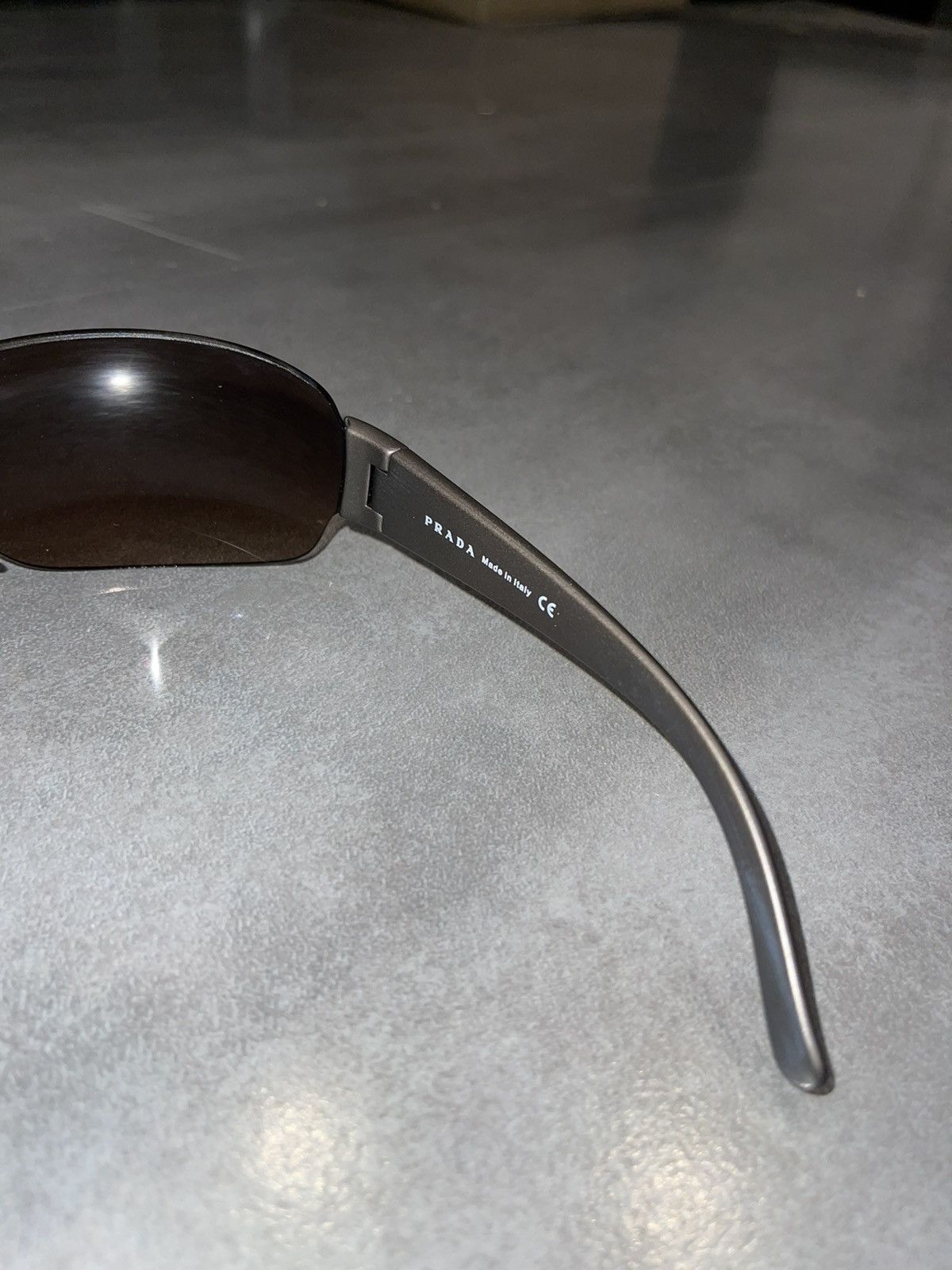 Prada Prada SPS 07F Red Tab Logo Shield Sunglasses Size ONE SIZE - 13 Thumbnail