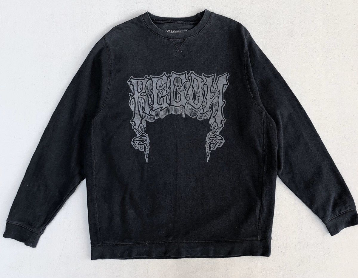 Japanese Brand × Recon Vintage Streetwear Recon Spellout Sweatshirt Size US L / EU 52-54 / 3 - 1 Thumbnail