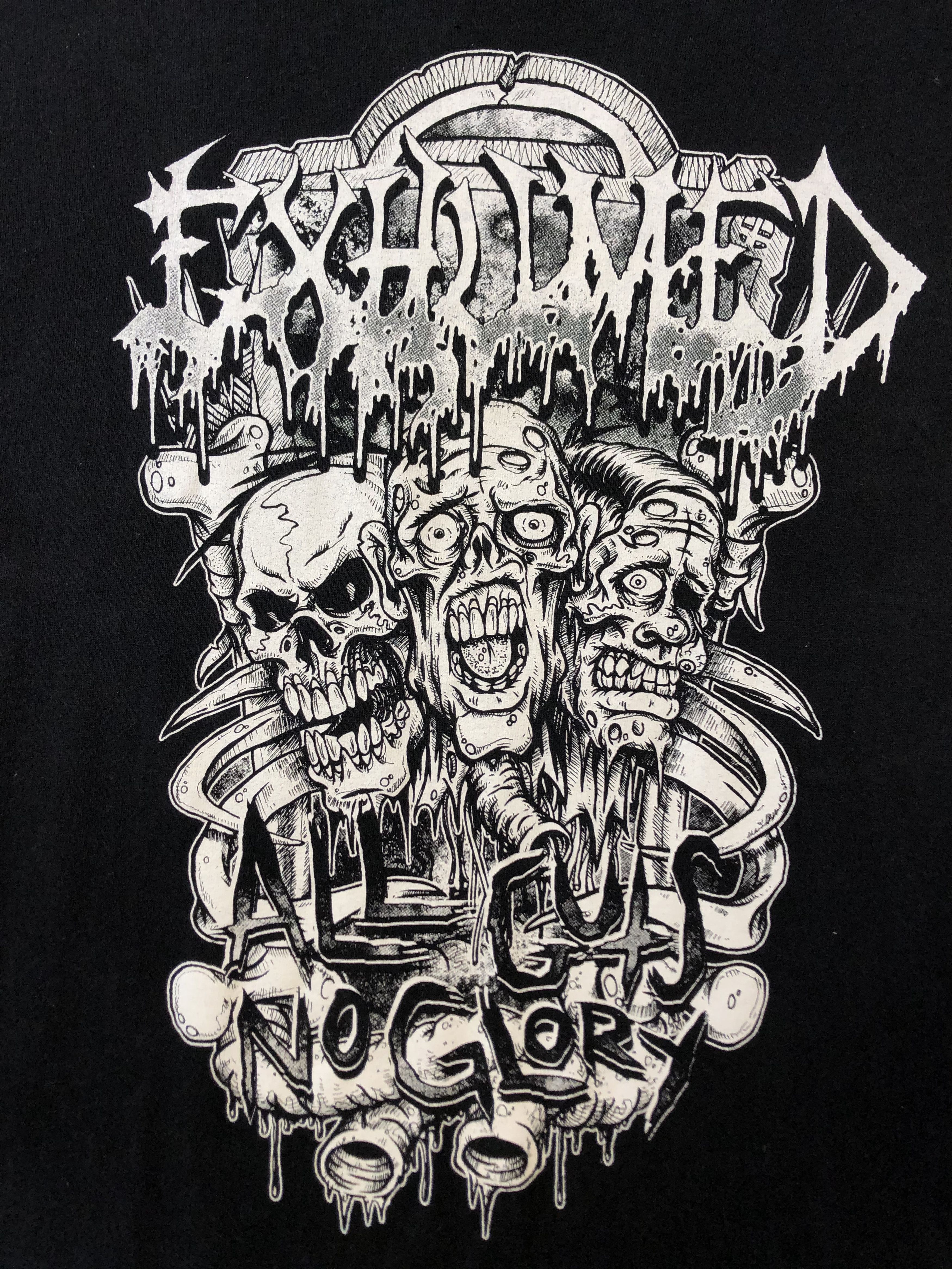 Band Tees Exhumed Band Death Metal Band Tee Shirt Y2K Hype Rare Size US L / EU 52-54 / 3 - 4 Thumbnail