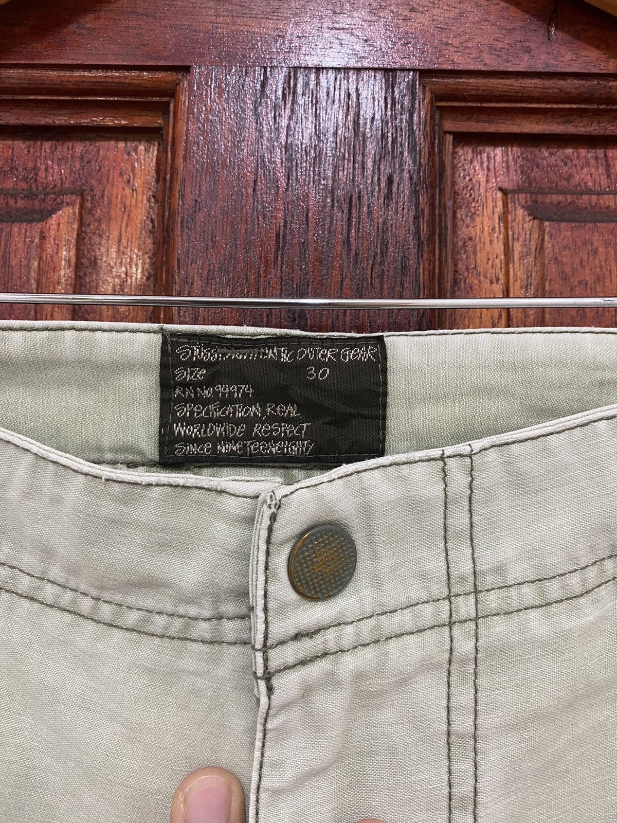 Stussy Stussy Outer Gear Military 7 Cargo Pocket Denim Pant Size US 30 / EU 46 - 11 Thumbnail