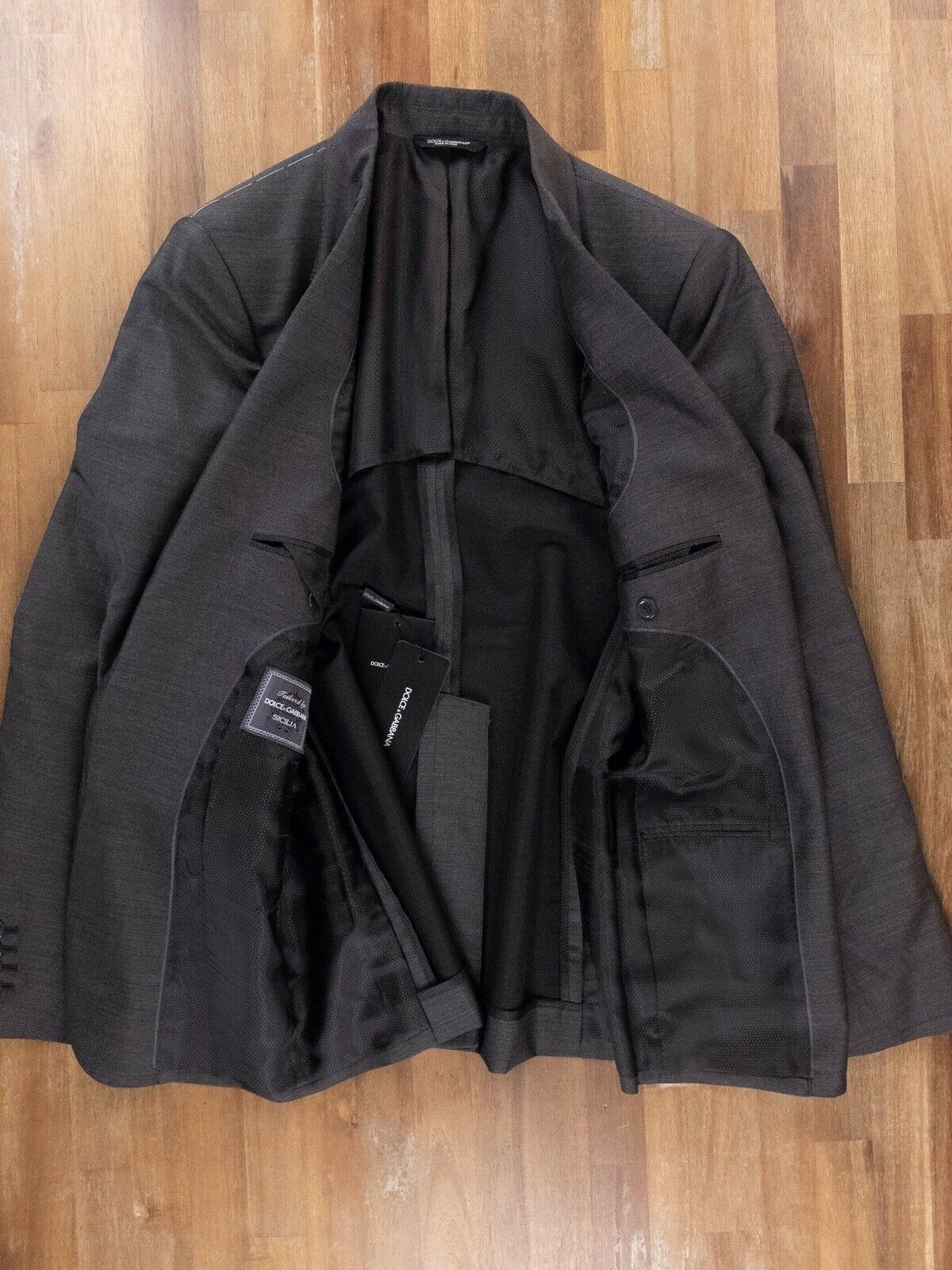 Dolce & Gabbana DOLCE & GABBANA gray wool silk blazer jacket 38 US / 48 EU Size 38R - 5 Thumbnail