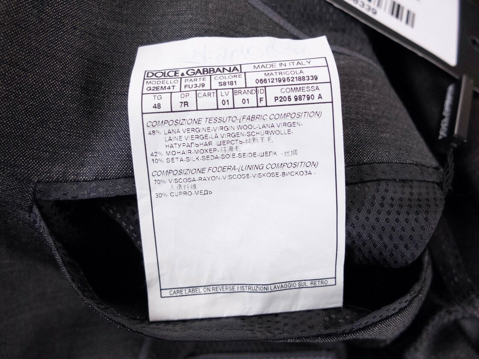 Dolce & Gabbana DOLCE & GABBANA gray wool silk blazer jacket 38 US / 48 EU Size 38R - 10 Thumbnail