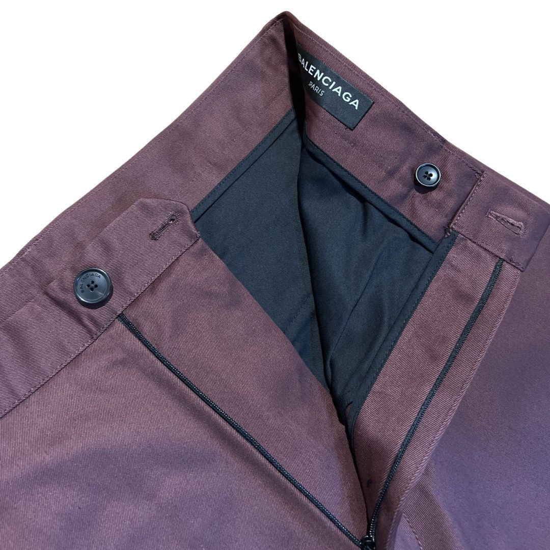 Balenciaga BALENCIAGA SS17 BNWT BURGUNDY SKATER PANTS Size US 32 / EU 48 - 5 Thumbnail