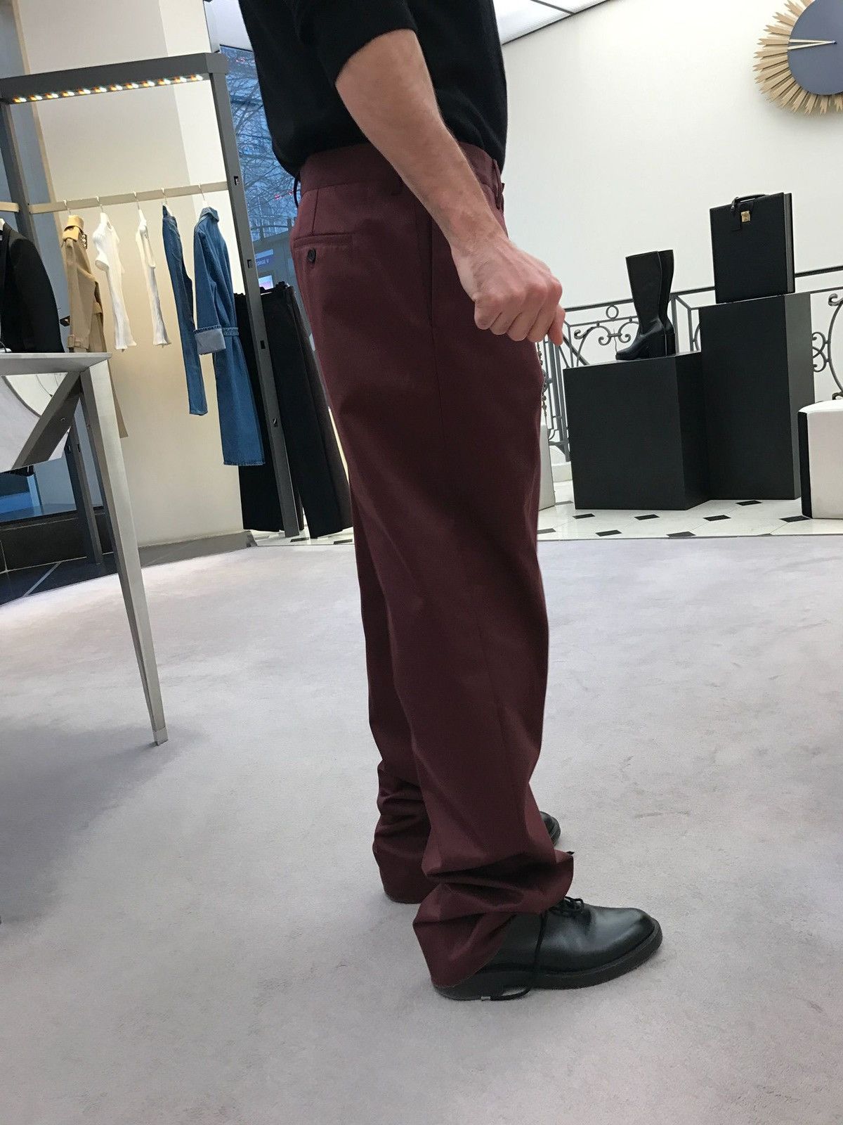 Balenciaga BALENCIAGA SS17 BNWT BURGUNDY SKATER PANTS Size US 32 / EU 48 - 9 Thumbnail